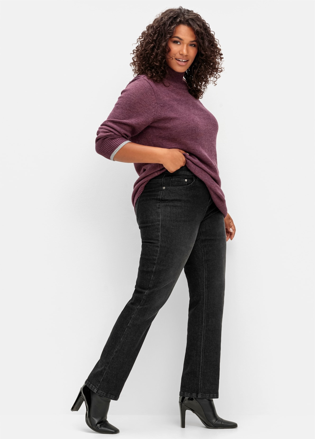 Sheego Stretch-Jeans 1 Stk. tlg. günstig online kaufen