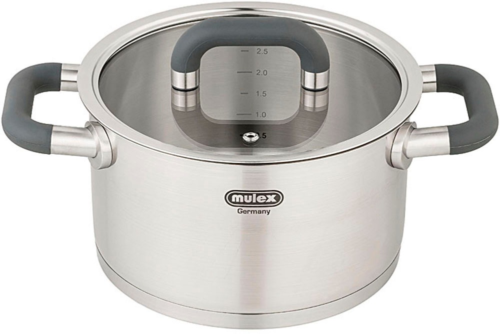 Mulex Kochtopf "LUGANO" Edelstahl 18/10 günstig online kaufen