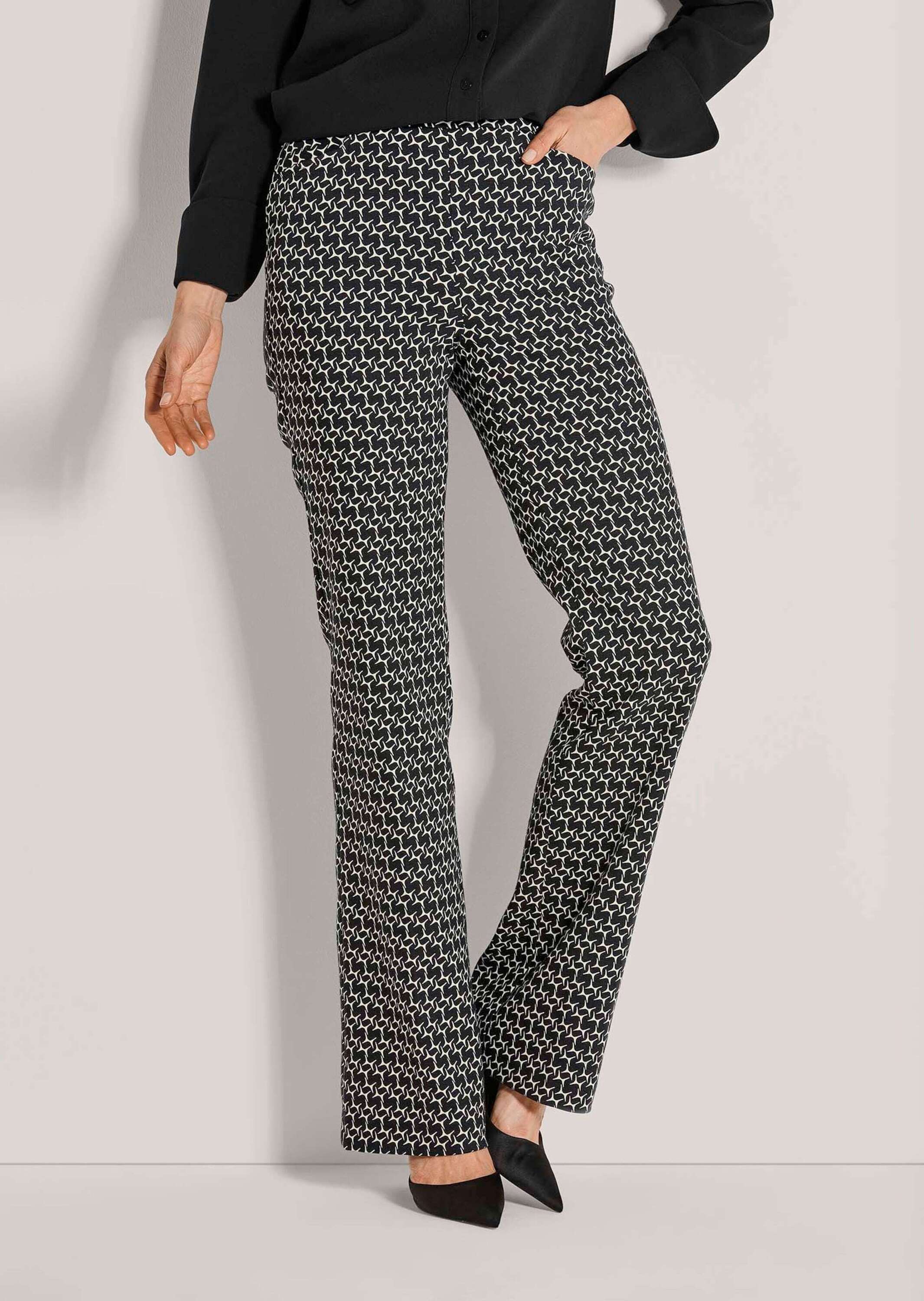 Thumbnail - MADELEINE Schlupfhose "Hose Elastische Printhose mit grafischem Muster"