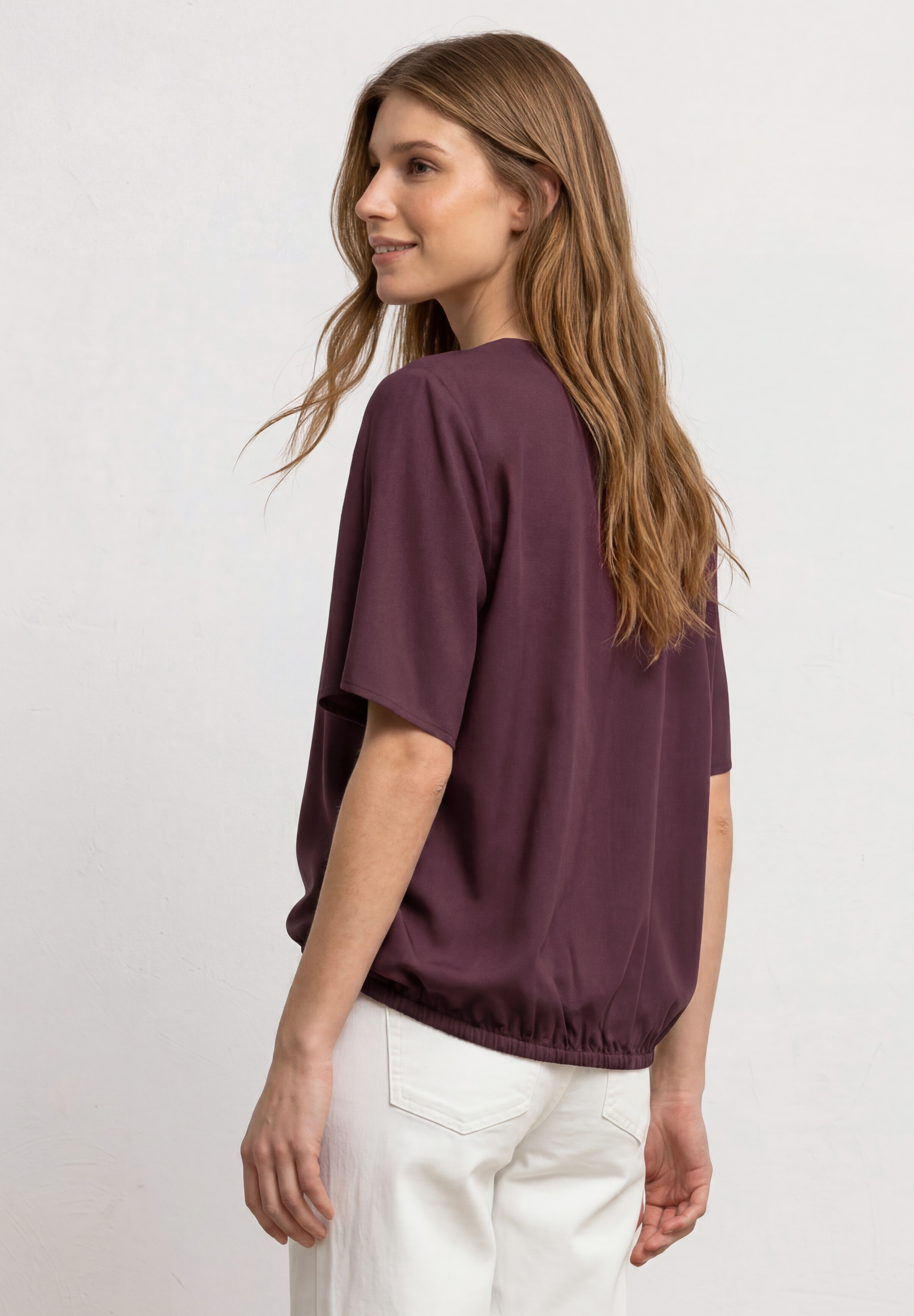 STREET ONE Shirtbluse mit V-Ausschnitt