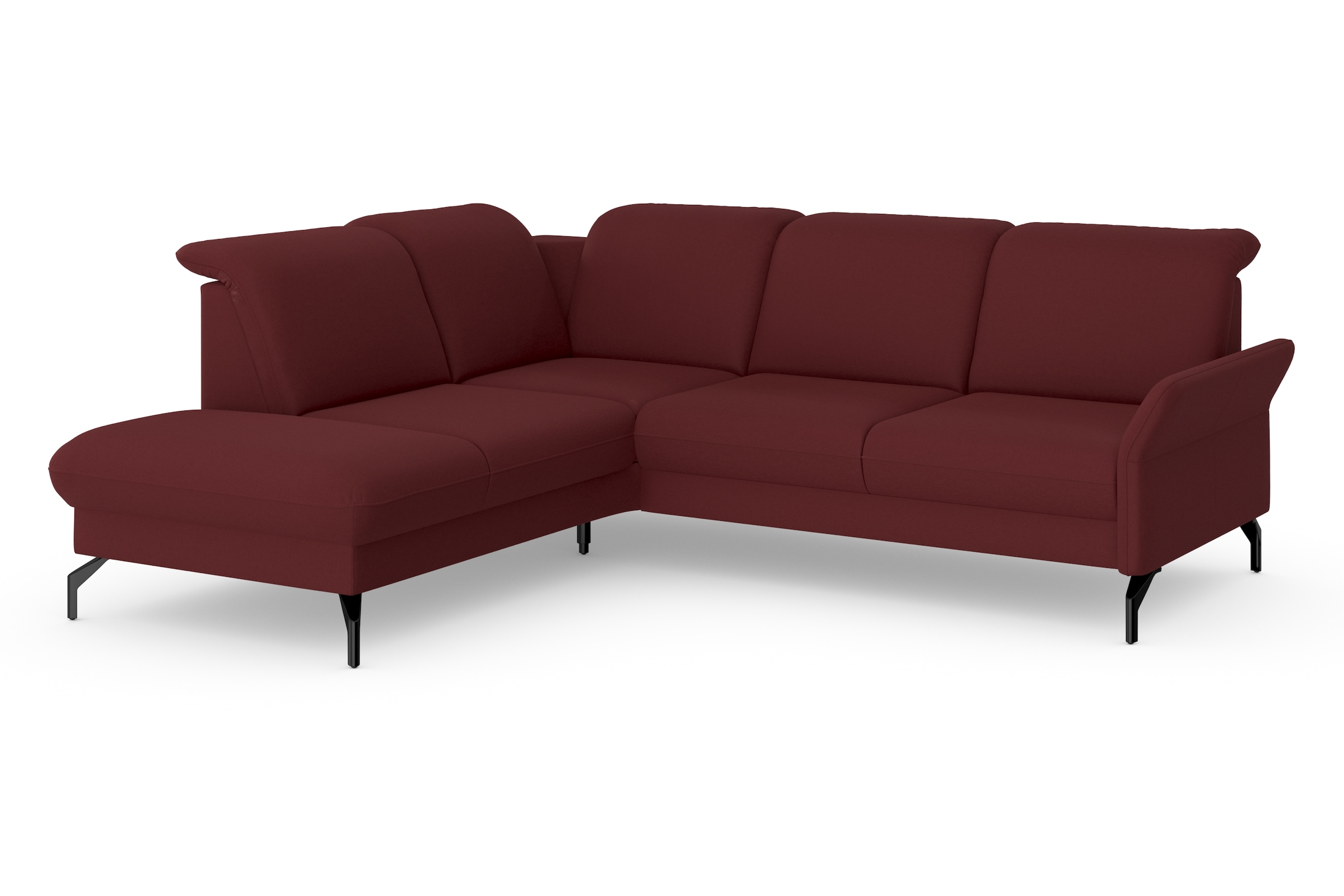 sit&more Ecksofa »Fashion L-Form«, wahlweise mit Kopfteilverstellung und Vorziehsitz, motorisch