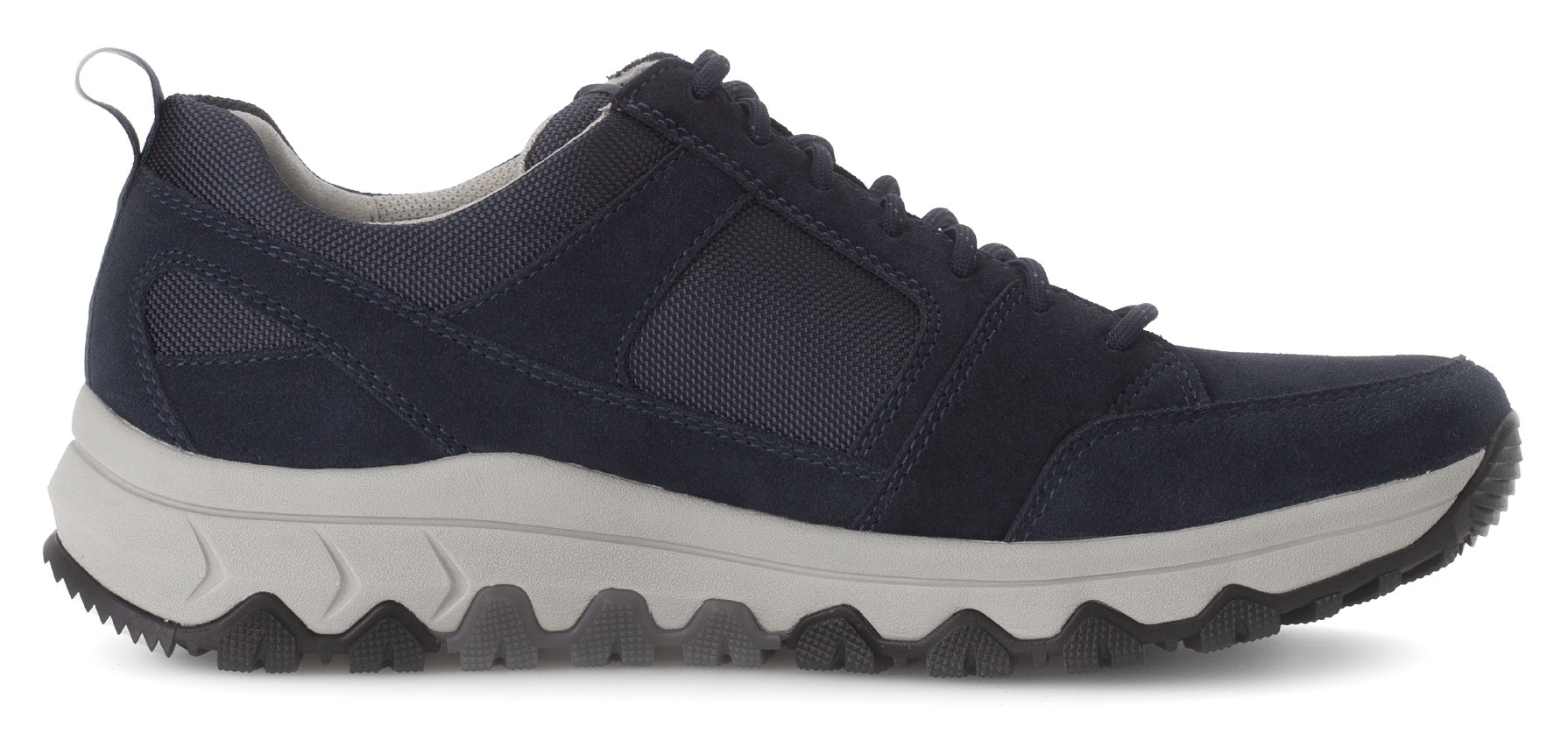 Gabor Rollingsoft Keilsneaker, Freizeitschuh, Halbschuh, Schnürschuh mit Ziernähten, Weite G