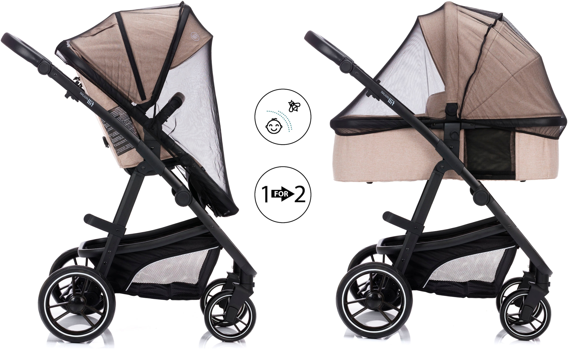 Fillikid Kombi-Kinderwagen »Jaguar«, 22 kg
