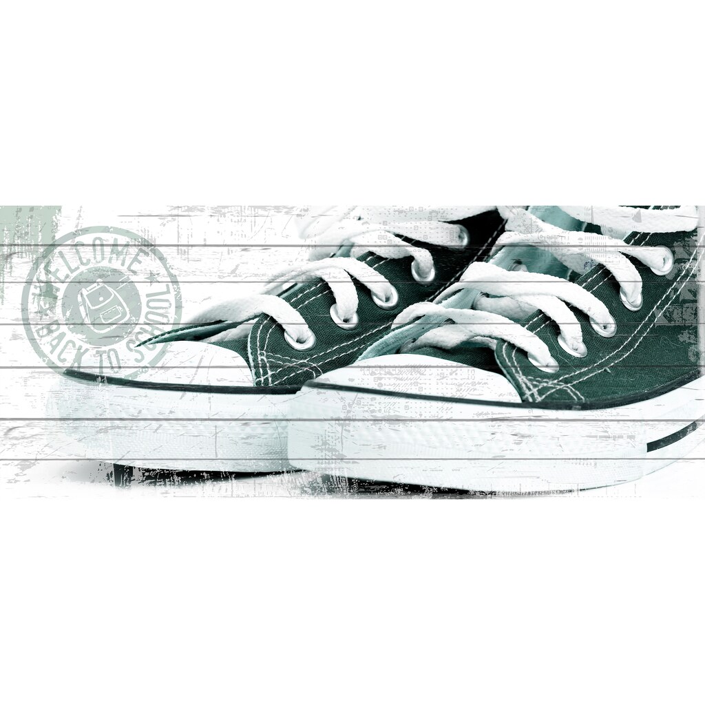 queence Holzbild »Vintage Chucks«