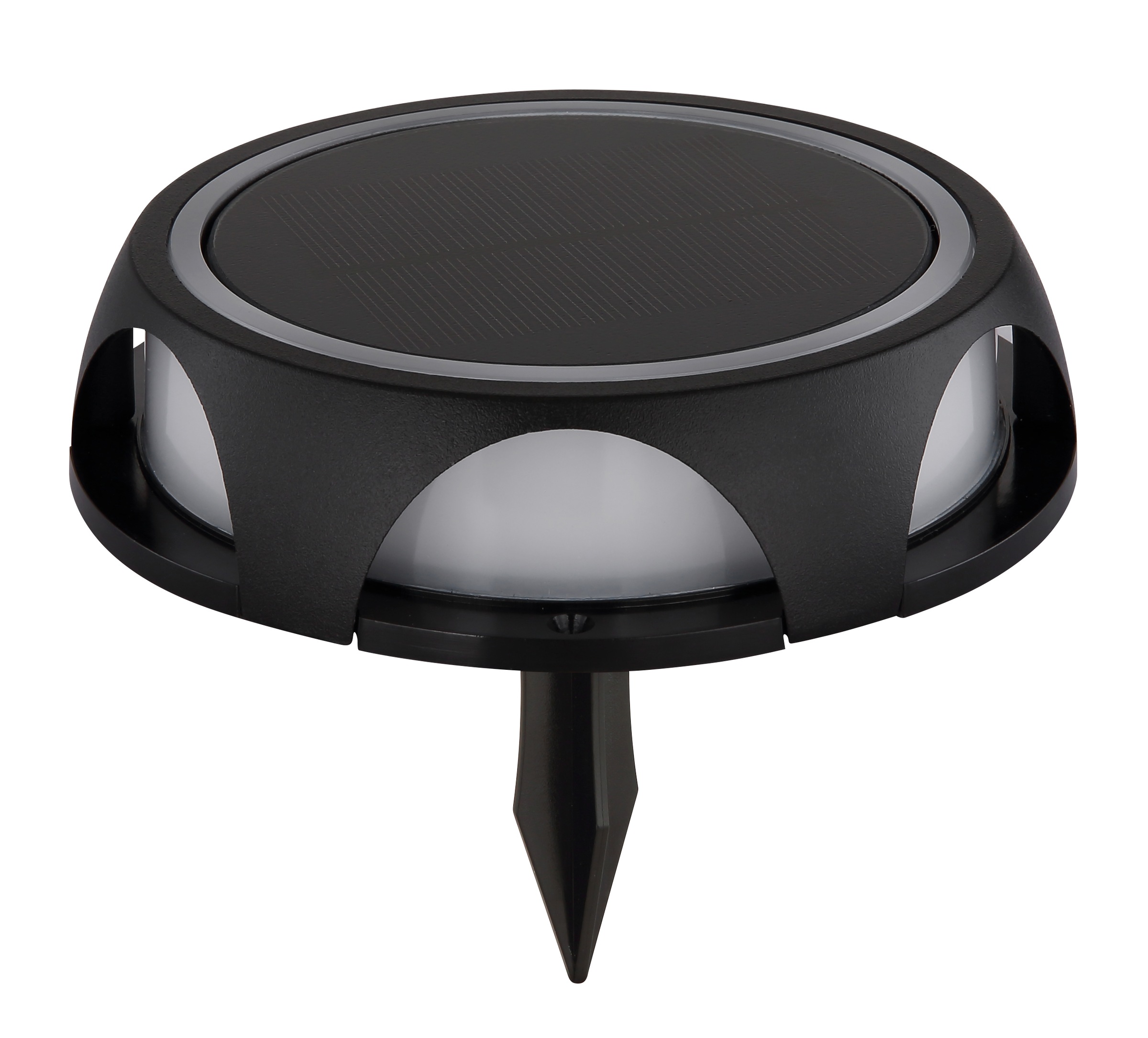 GLOBO LIGHTING LED Solarleuchte »SOLARLEUCHTE ALUMINIUM DRUCKGUSS SCHWARZ MATT, 1XL« LED-Modul 1 Stk. Warmweiß