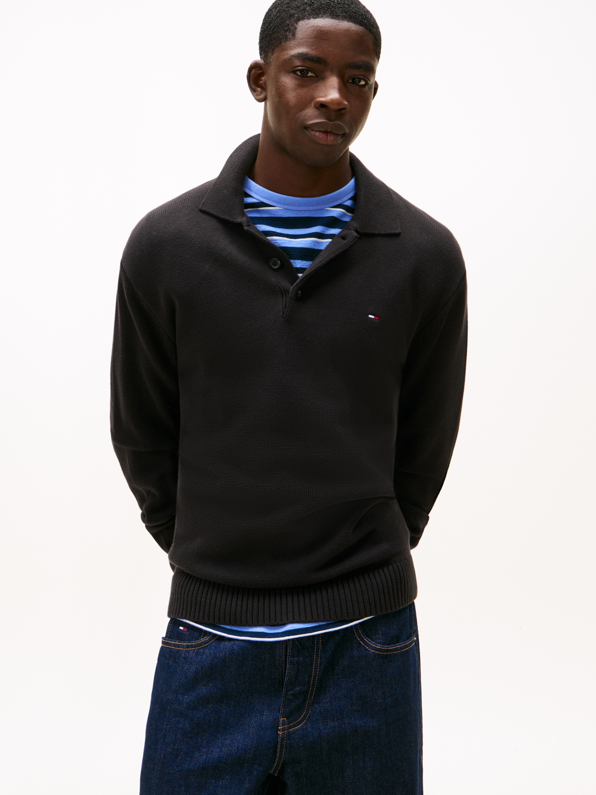 Tommy Jeans Polokragenpullover "TJM ESSENTIAL POLO" slim fit, Feinstrick günstig online kaufen