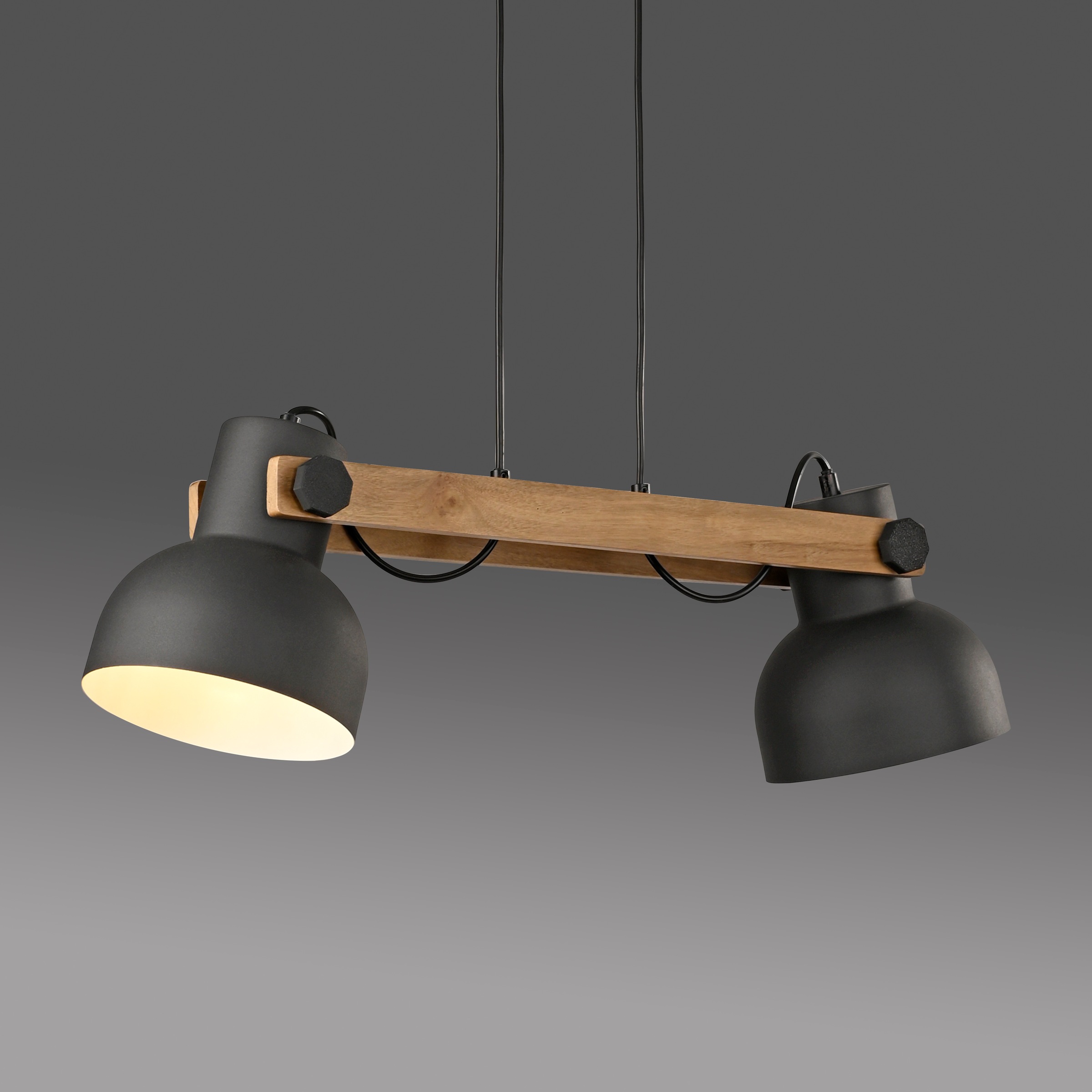 JUST LIGHT Pendelleuchte »CUP 2.0«, 2 flammig, Leuchtmittel E27 | Leuchtmittel wechselbar, ExklusiveE27