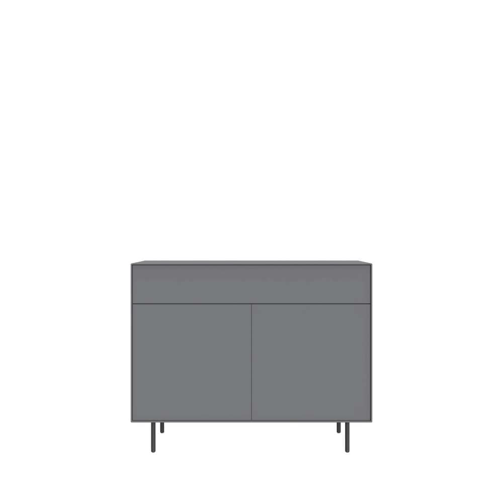 LeGer Home by Lena Gercke Lowboard »Essentials, Kommode, Anrichte, Kombikommode, Schrank mit Metallfüßen« Breite: 111 cm, UV lackiert, Push-to-open-Funktion