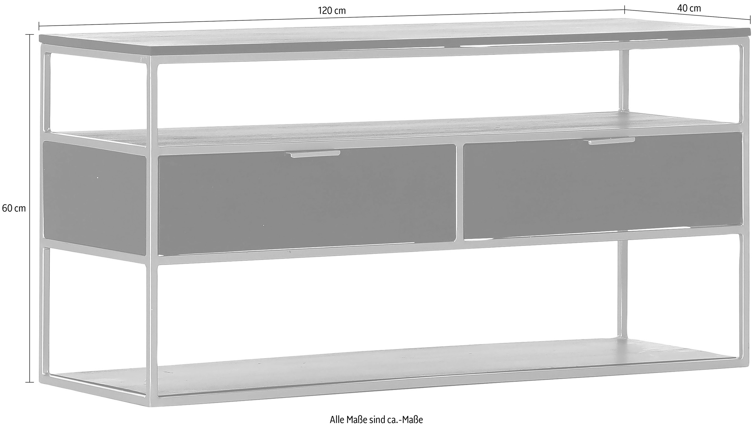 Gutmann Factory Lowboard »Porto«, Kommode, Breite 120 cm