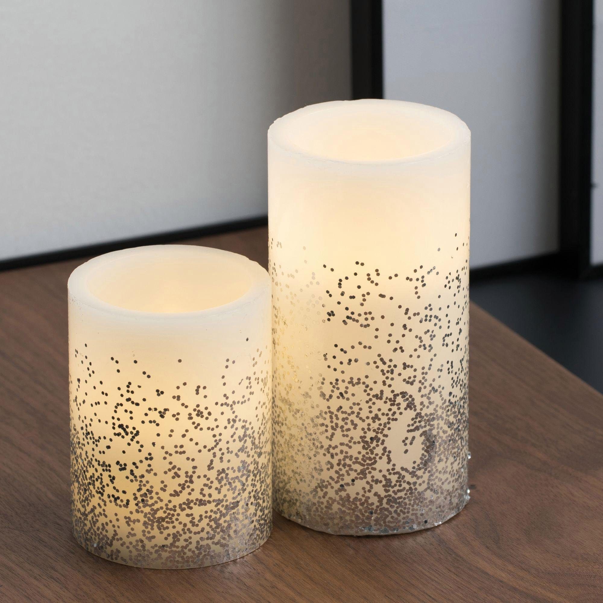 Pauleen LED Dekolicht »LED-Kerze Glowing Glitter Candle, 2er Set«