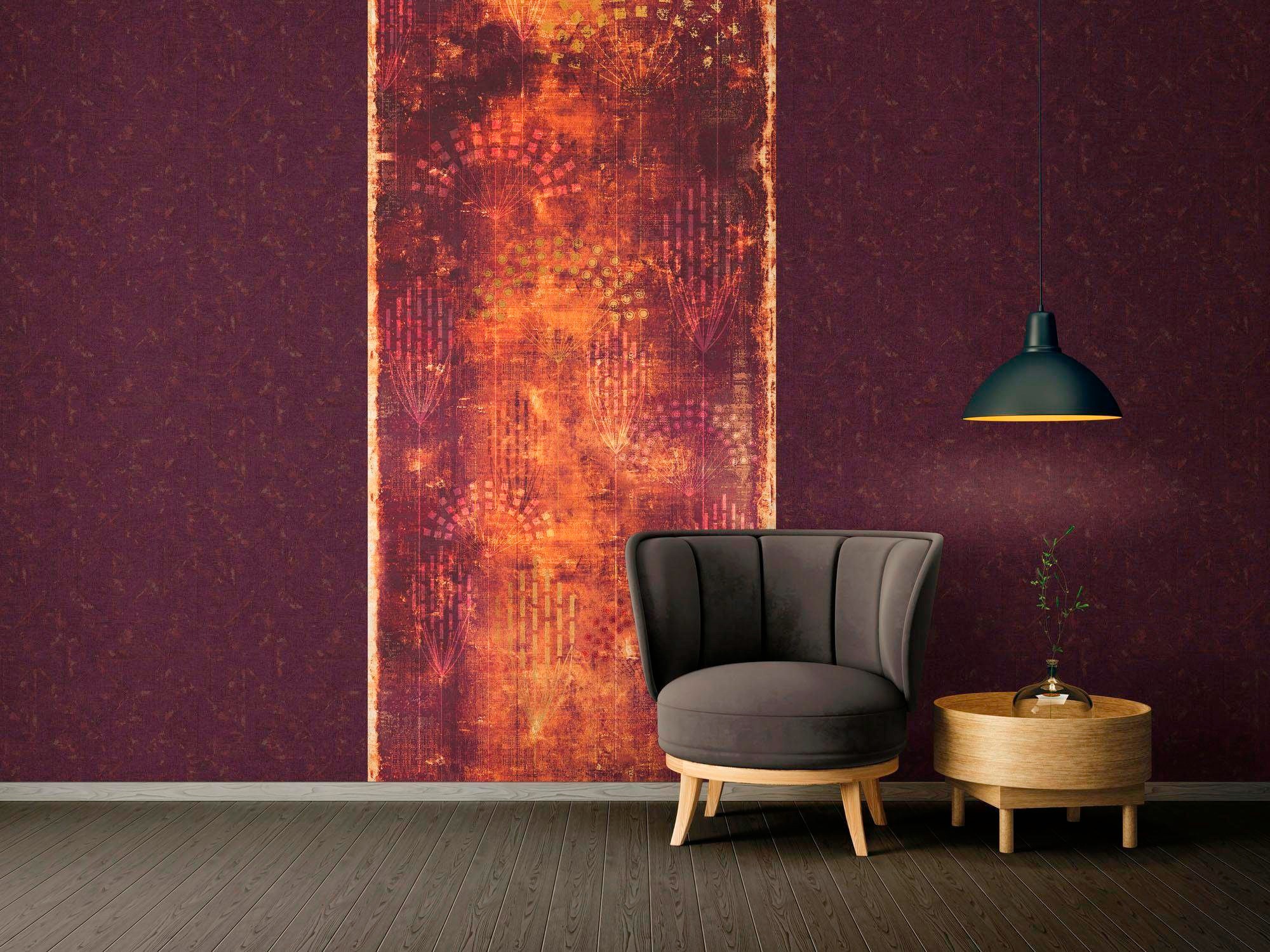 Architects Paper Vliestapete »Absolutely Chic« Motiv | Strukturmuster | gemustert leicht strukturiert Struktur Tapete Design Grafik Vliestapete Metallic Tapeten Wohnzimmer