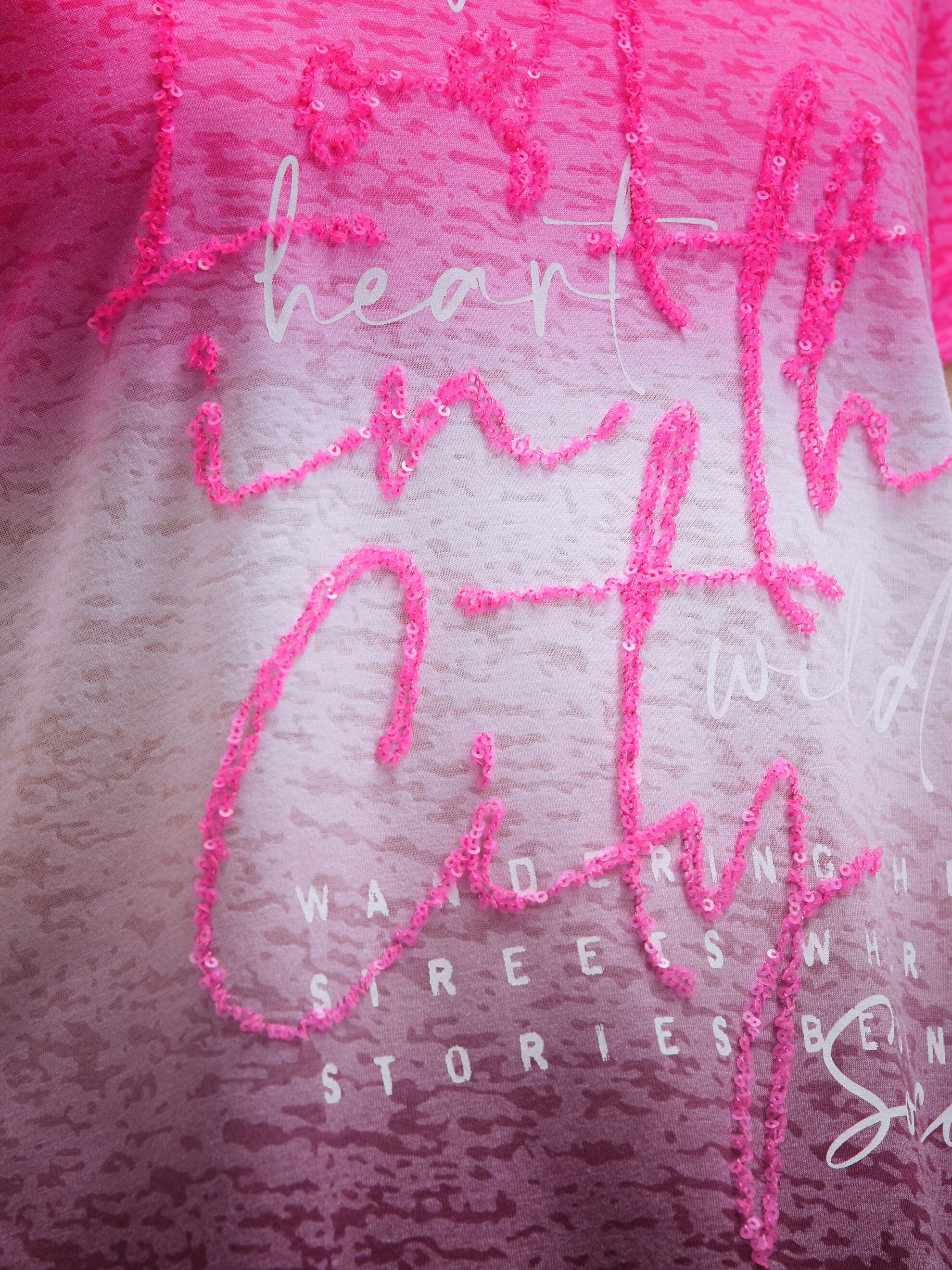 SOCCX Rundhalsshirt mit Farbverlauf
