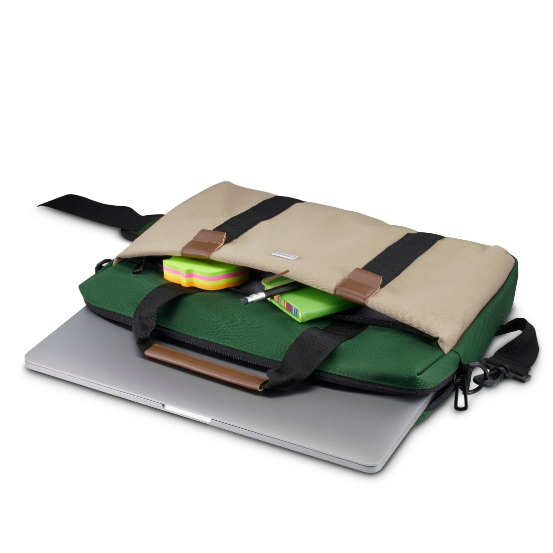 Hama Laptoptasche »Nachhaltige Notebooktasche für 34-36 cm (13,3 -14,1 Zoll), Trolleyband«, Recyceltes Polyester, Laptopfach, Vordertasche Organizerstruktur
