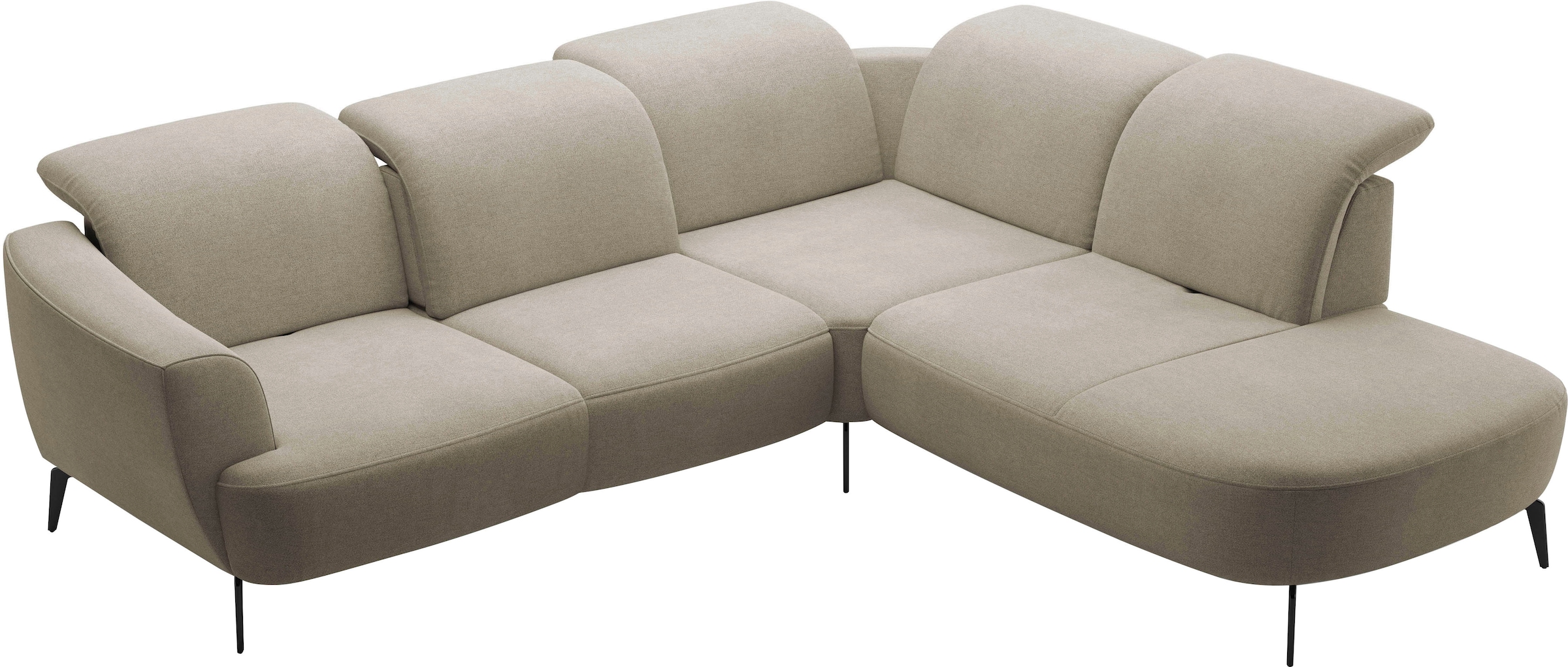 sit&more Ecksofa »Zoe«, ink.Sitztiefenverstellung, wahlweise mit Kopfteilverstellung