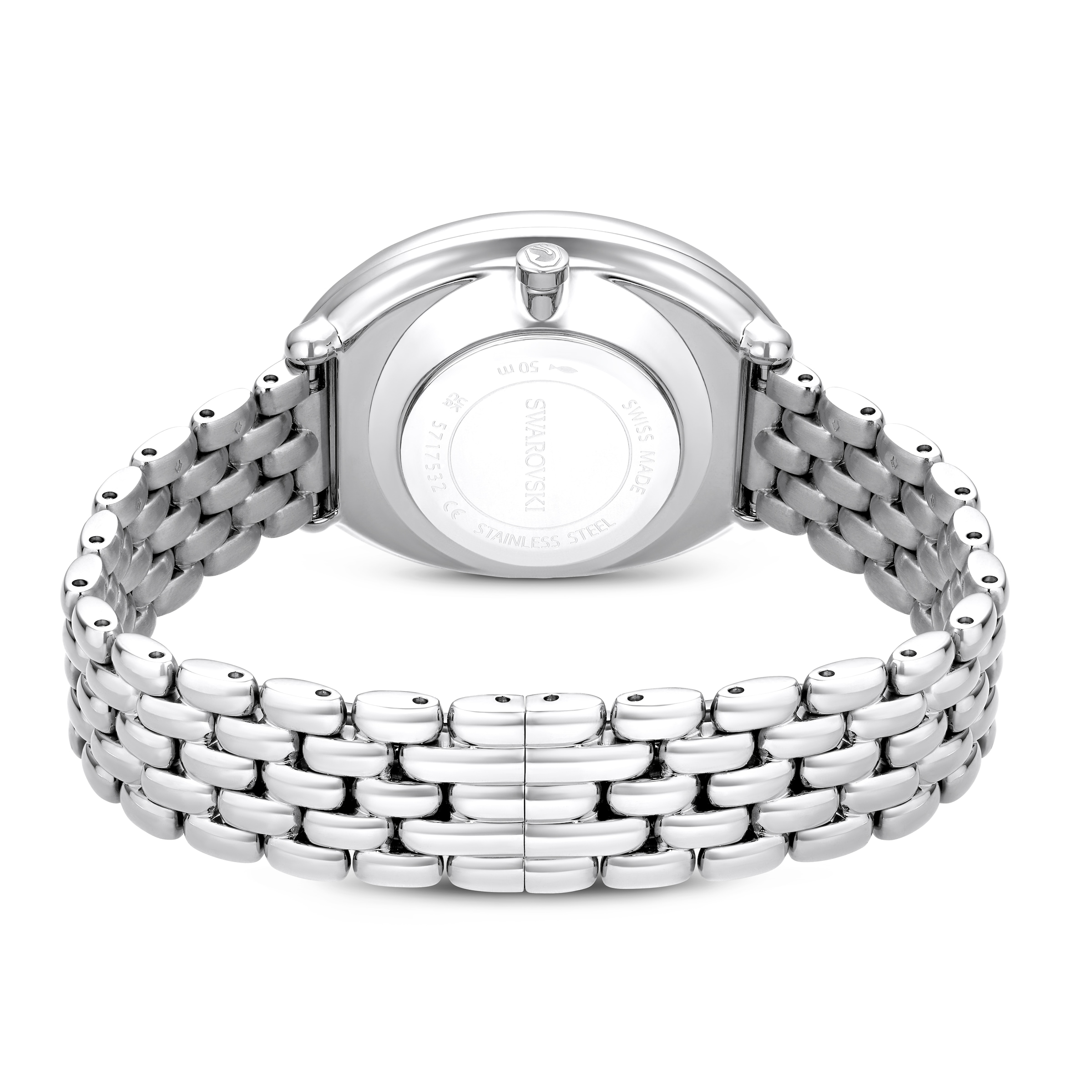 Swarovski Quarzuhr »IMBER OVAL« Armbanduhr, Damenuhr, Swiss Made, Edelstahlarmband, analog