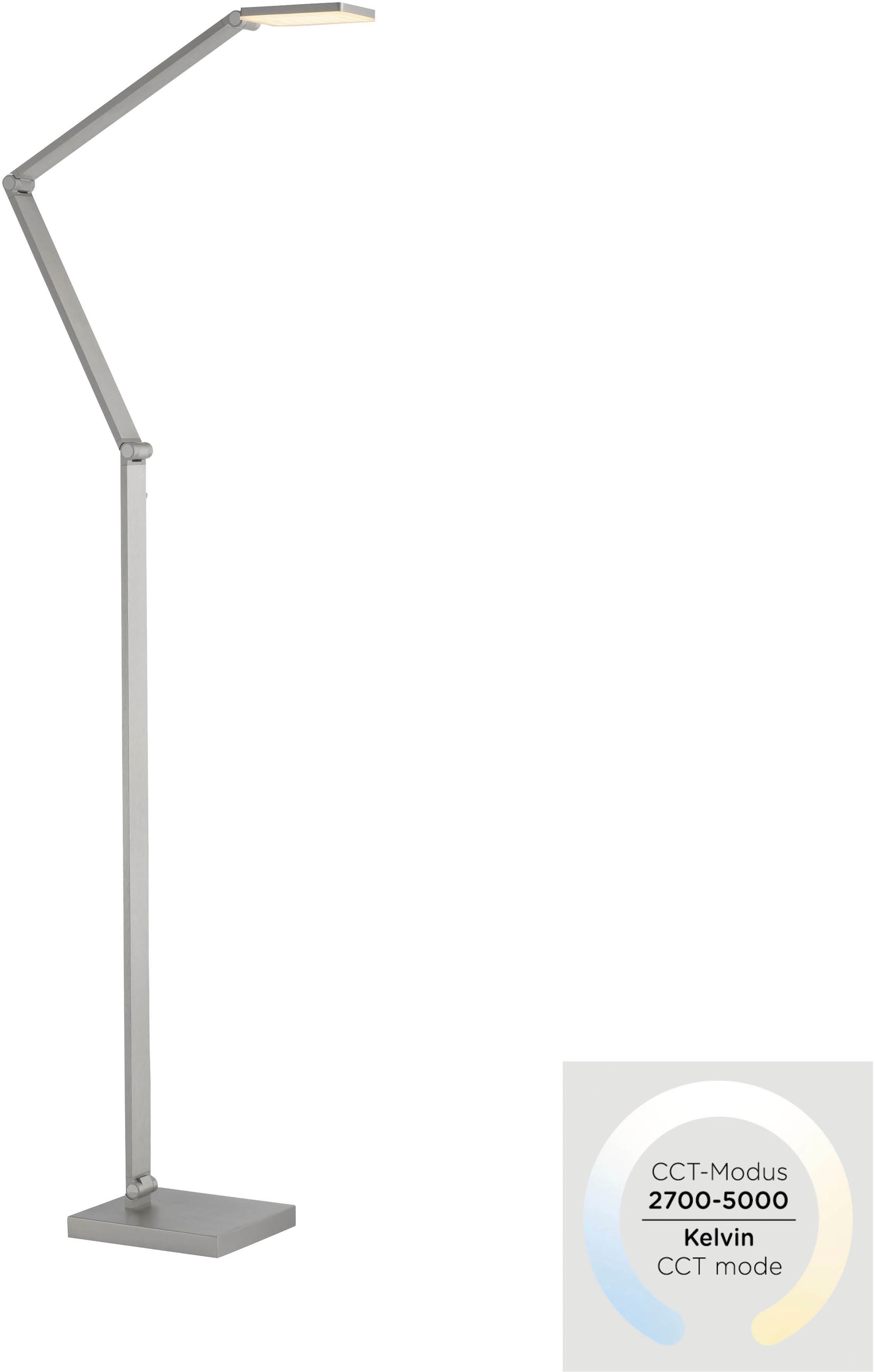 Paul Neuhaus LED Stehlampe »SAMSKY« LED-Board 1 Stk. warmweiß - kaltweiß Tastdimmer, CCT 2700-5000K, Memory, Höhenverstellbar