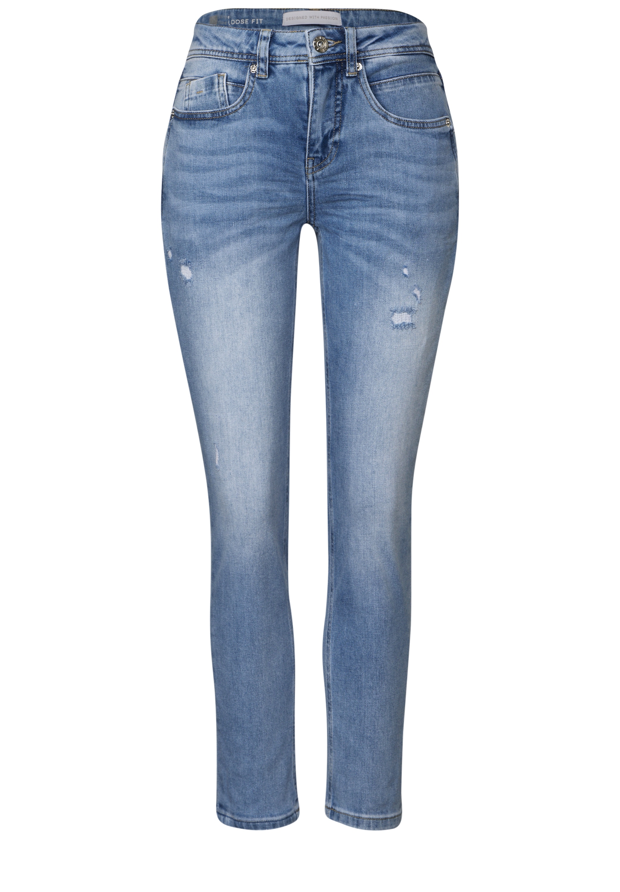STREET ONE Loose-fit-Jeans, Middle Waist