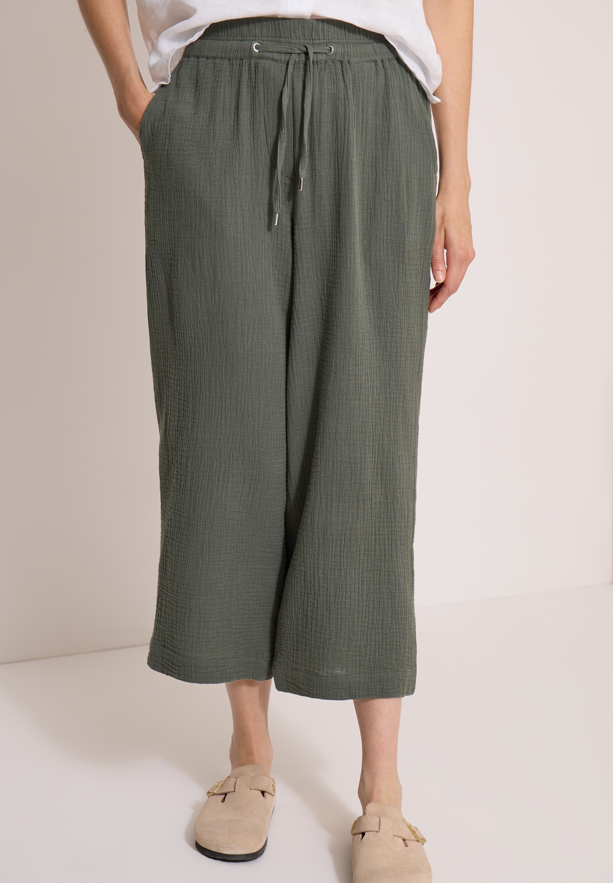 Cecil Stoffhose High Waist