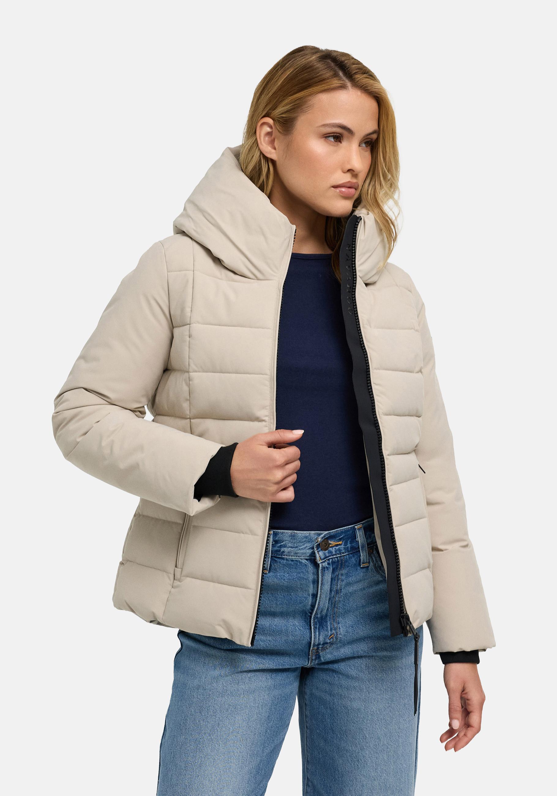 Navahoo Outdoorjacke "Stepptänzchen XIV" mit Kapuze Warme Damen Steppjacke mit Kapuze