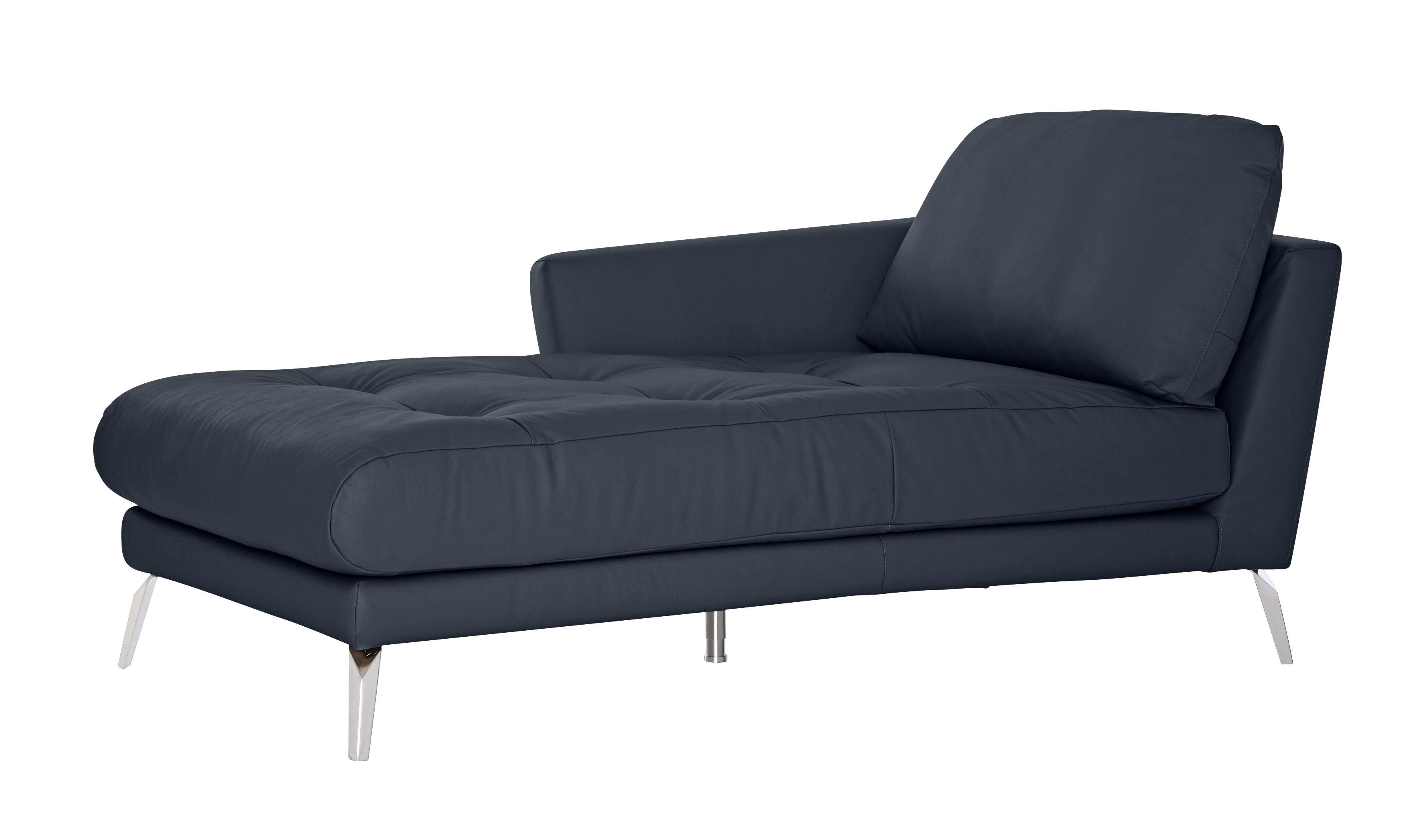 Thumbnail - W.SCHILLIG Chaiselongue "softy", mit dekorativer Heftung im Sitz, Füße Chrom glänzend