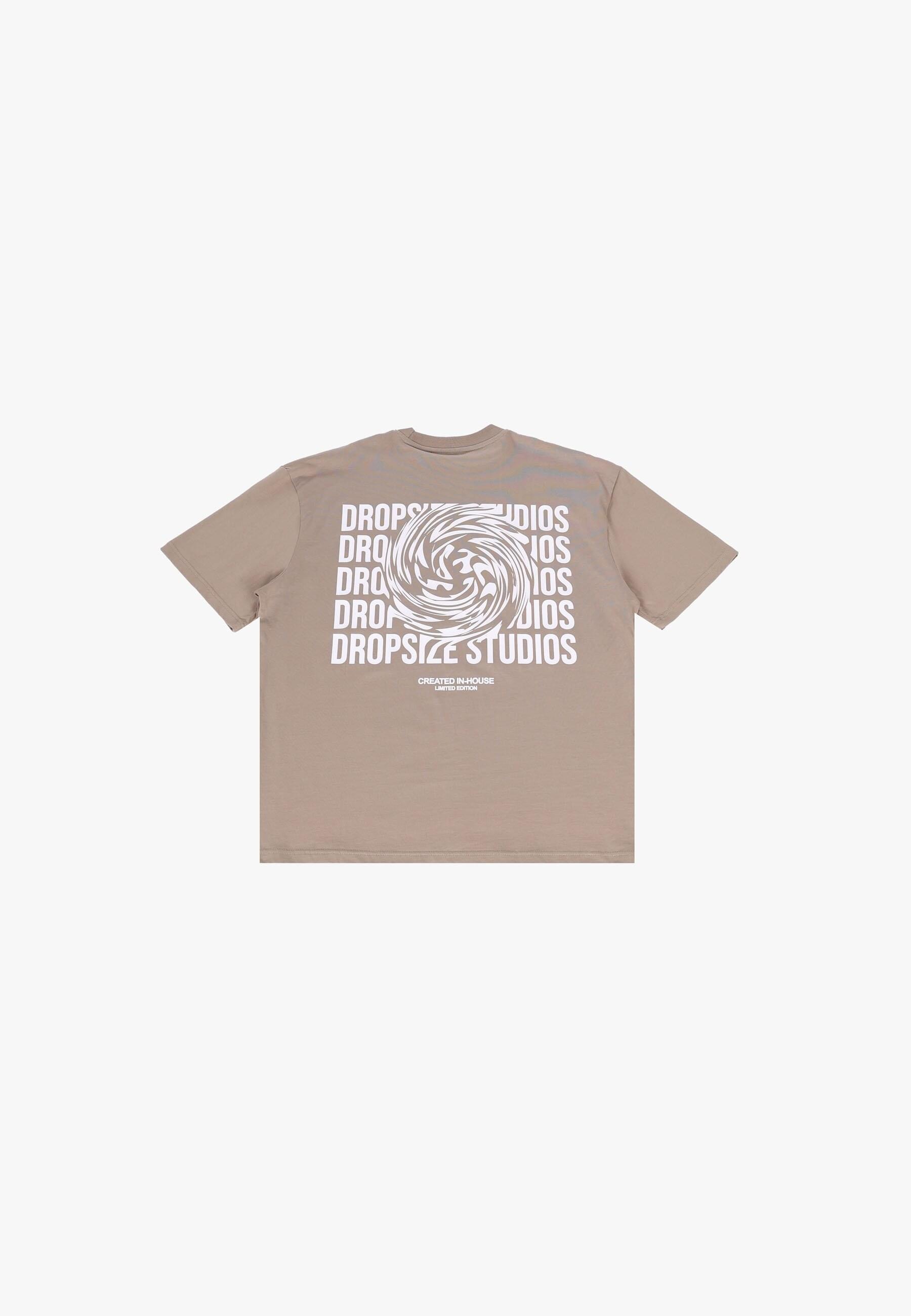 Dropsize T-Shirt "Dropsize HEAVY OVERSIZE DROPSIZE STUDIOS SWIRL T-SHIRT" 1 günstig online kaufen