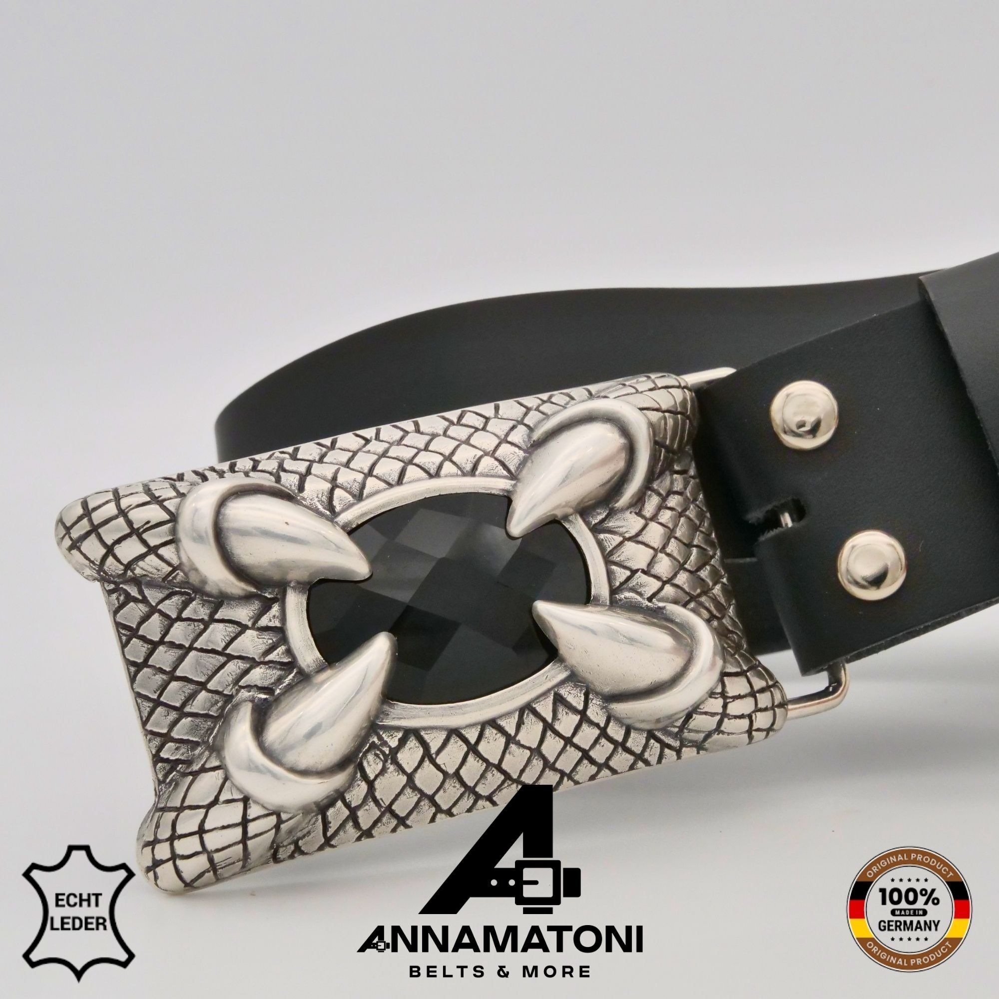AnnaMatoni Ledergürtel »AnnaMatoni AnnaMatoni Damen Ledergürtel 3,5 cm breit Echtleder«