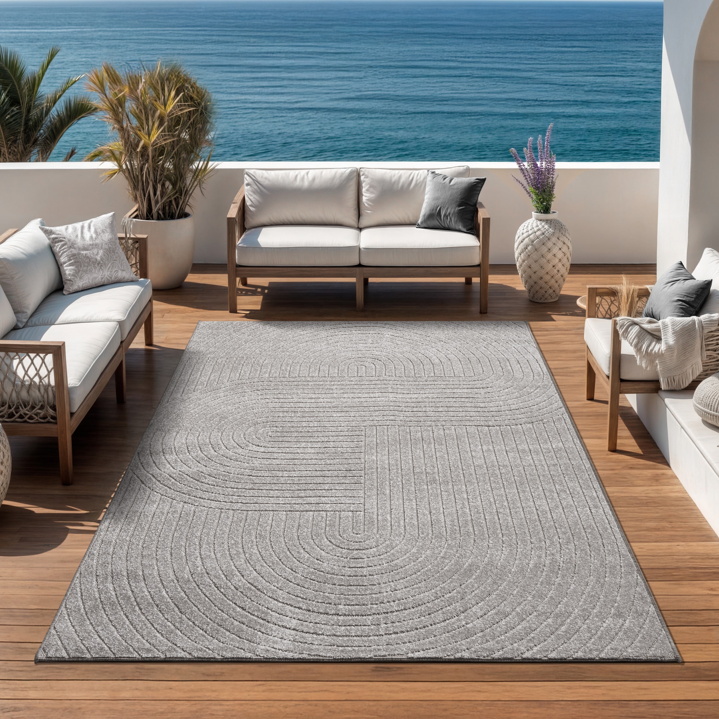 OTTO home Teppich "Lorent" rechteckig 5 mm Höhe Kurzflor, Uni Farben, Hoch- günstig online kaufen