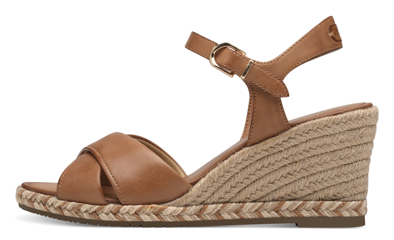 Tamaris Keilsandalette, Plateau, Sommerschuh, Riemchensandale mit verstellbarer Schnalle