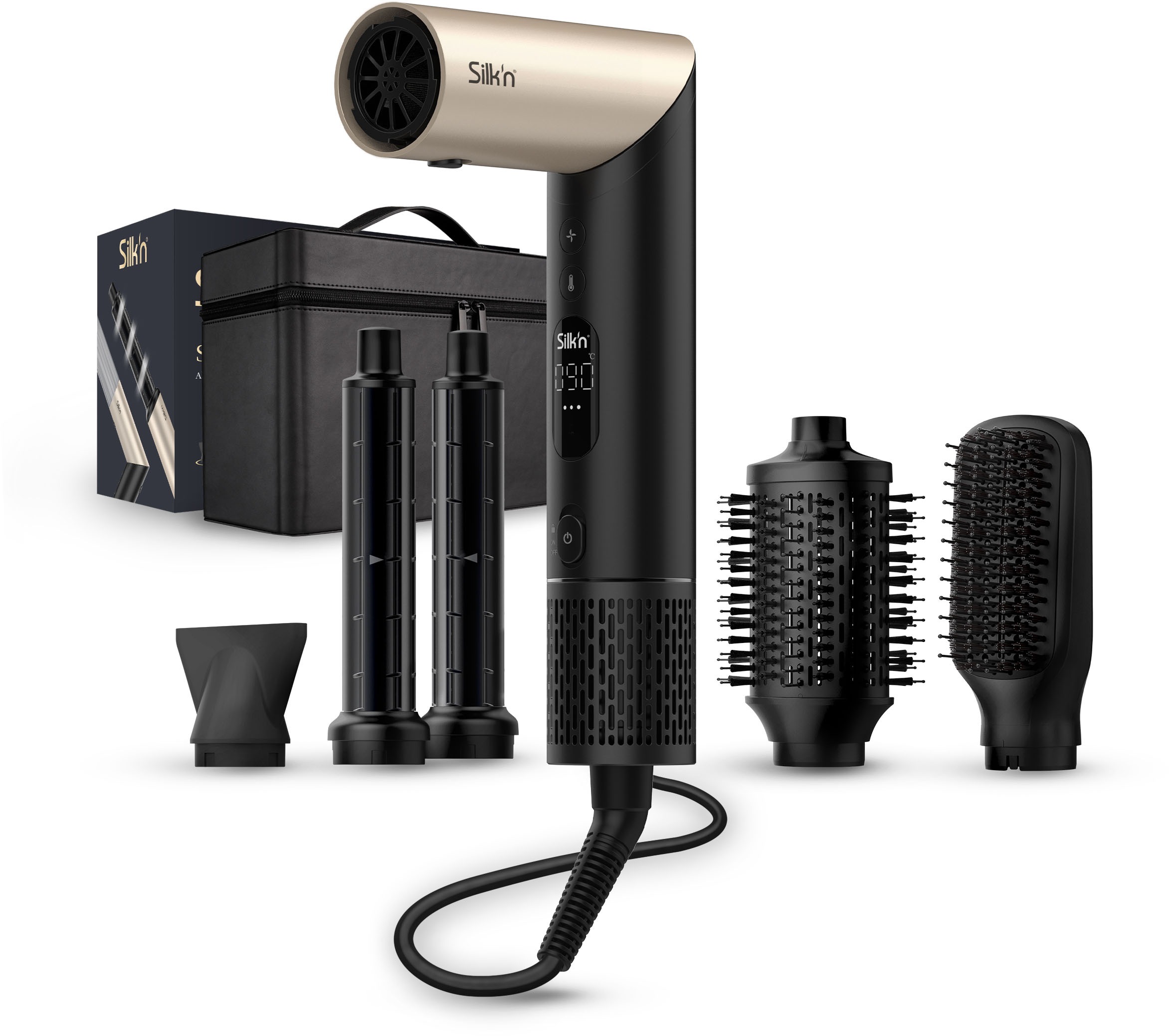 SILK'N Multihaarstyler "SilkyAirFlex", beige, Multihaarstyler, 5in1