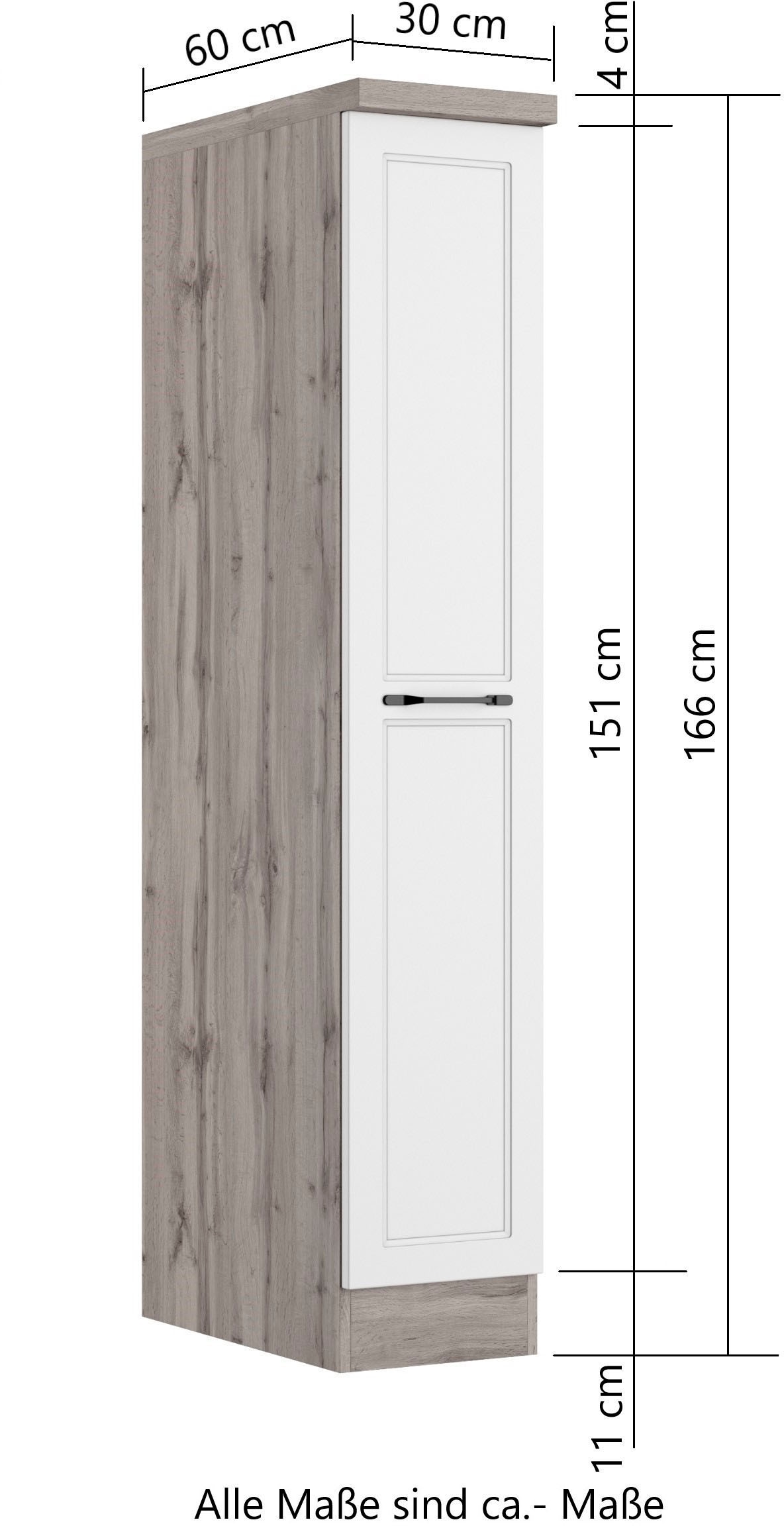 KOCHSTATION Apothekerschrank »KS-Lana«, Breite 30 cm