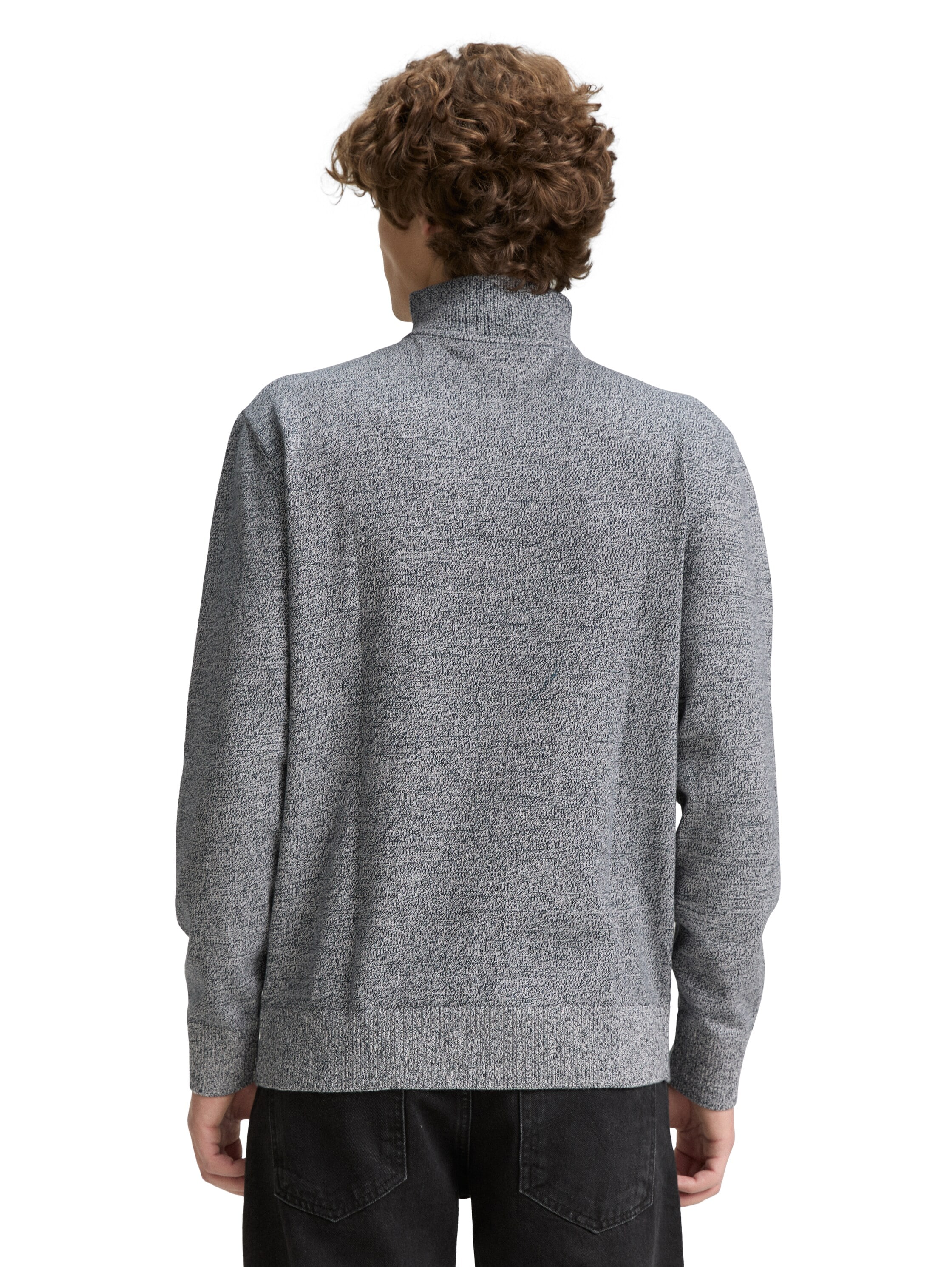 TOM TAILOR Denim Troyer, mit Rippbündchen