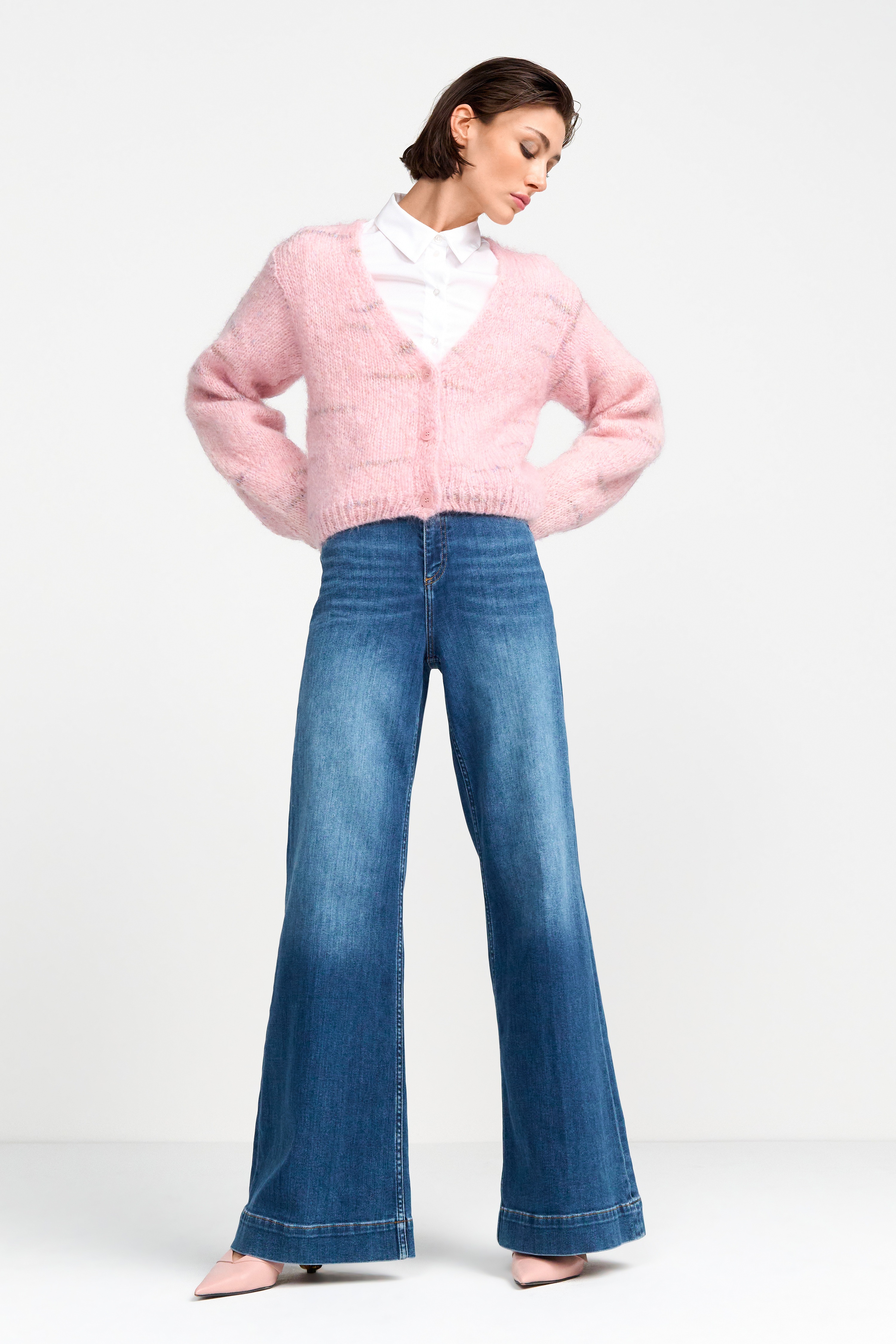 Thumbnail - RICHROYAL Weite Jeans "NOS MR SC F Blue", Hoher Bund, weites Bein, dezente Waschung