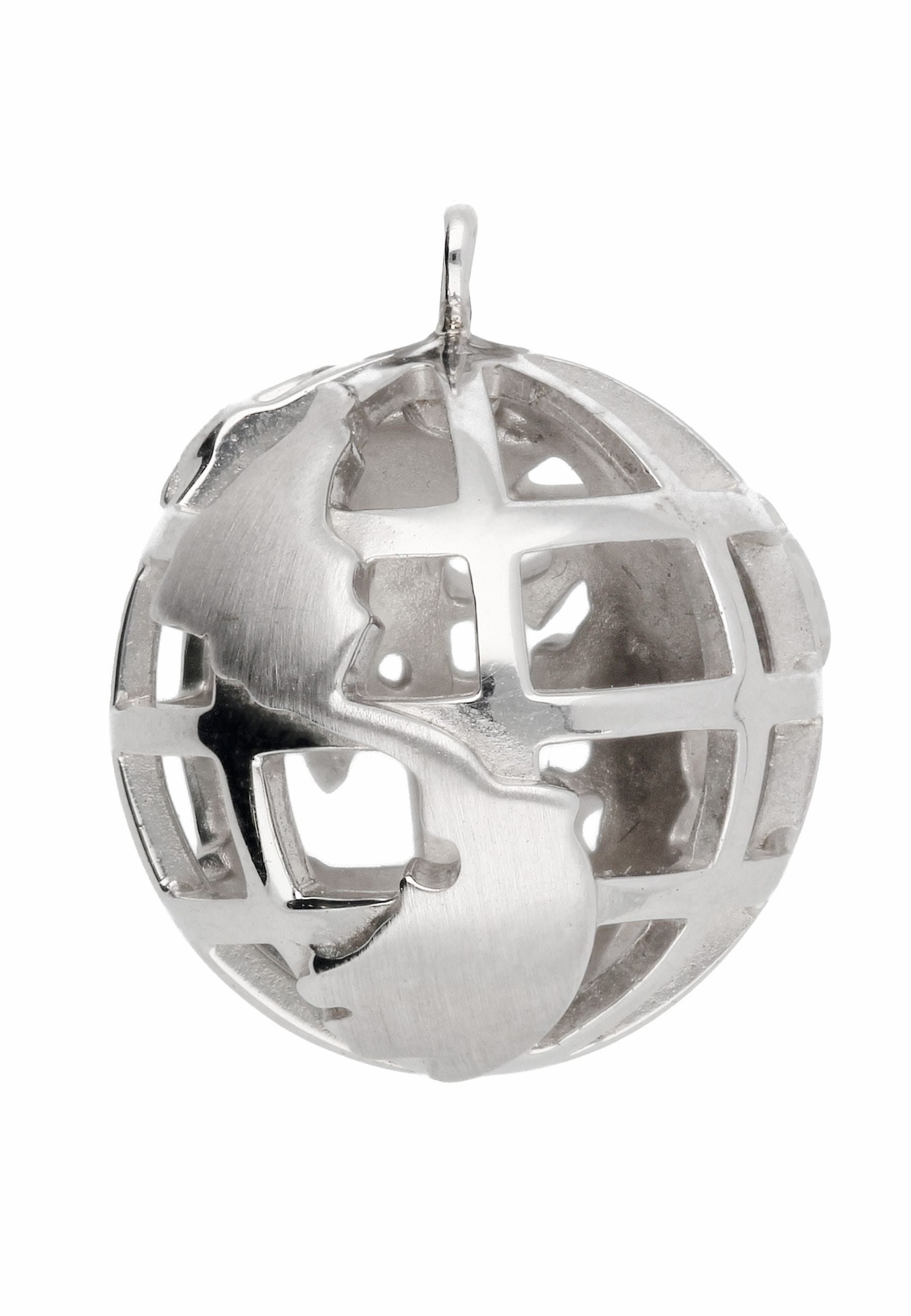 Adelia´s Kettenanhänger »Damen 925 Silber Anhänger Weltkugel Ø 15,2 mm«, für Damen