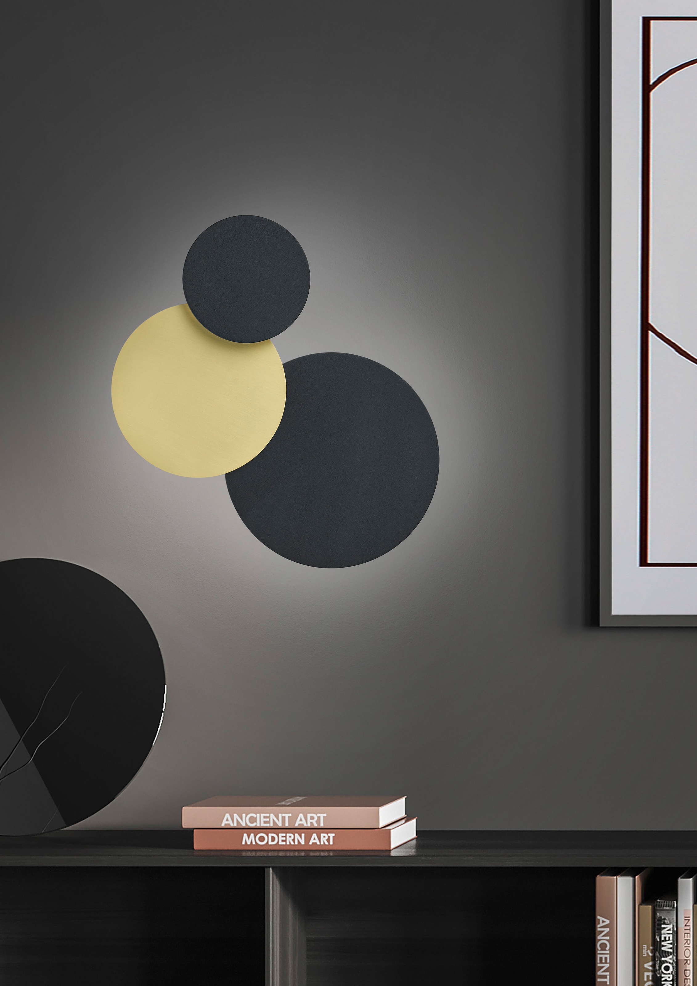 HELL höllisch gutes Licht LED Wandleuchte »TILDA« LED-Modul 1 Stk. Warmweiß Tastdimmer