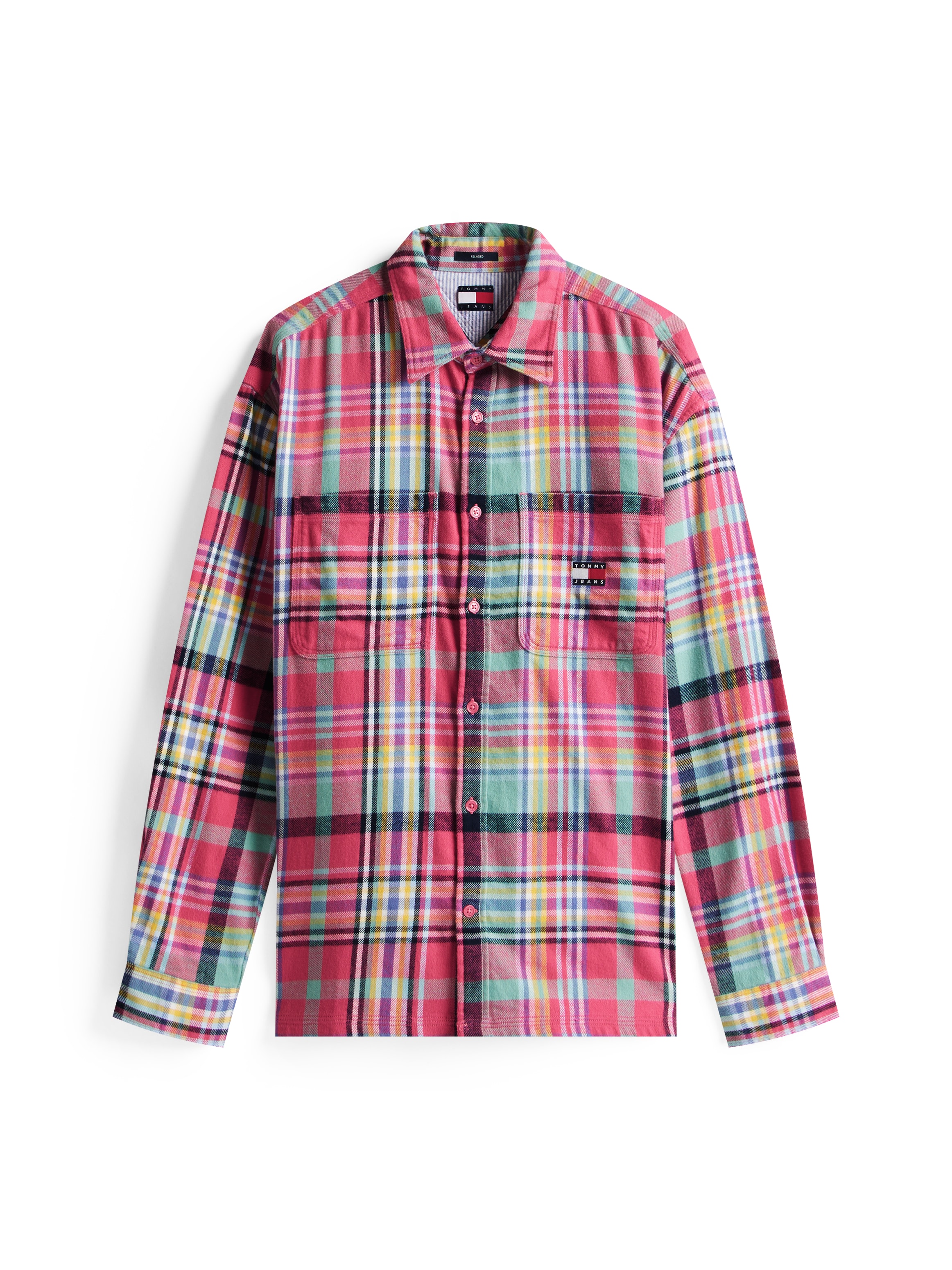 Tommy Jeans Hemdjacke »TJM UTILITY FLANNEL OVERSHIRT«, Oversized Fit, Baumwolle
