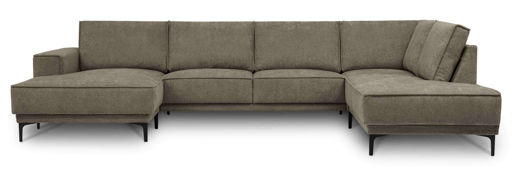 Places of Style Wohnlandschaft "XXL Sofa Oland, Struktur, Flachgewebe, Luxu günstig online kaufen