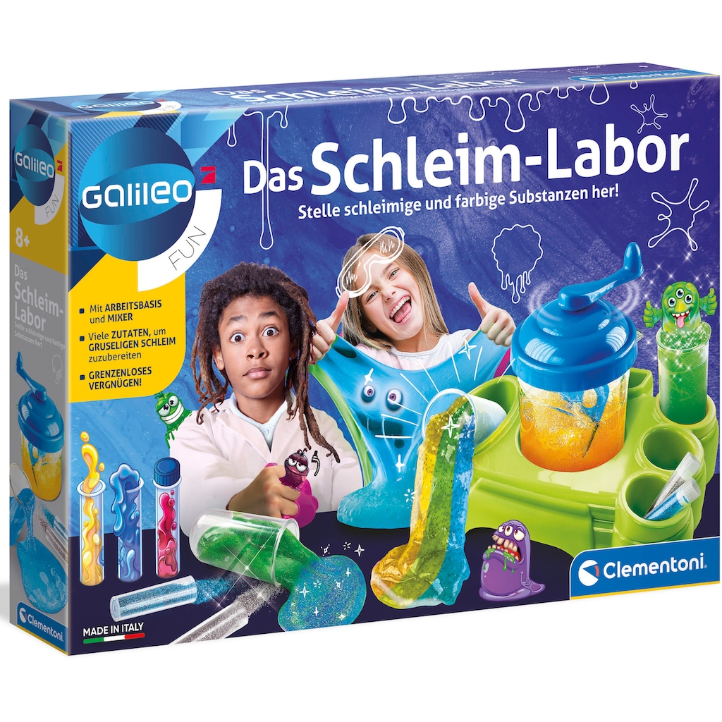 Clementoni® Experimentierkasten »Galileo, Das Schleim-Labor«