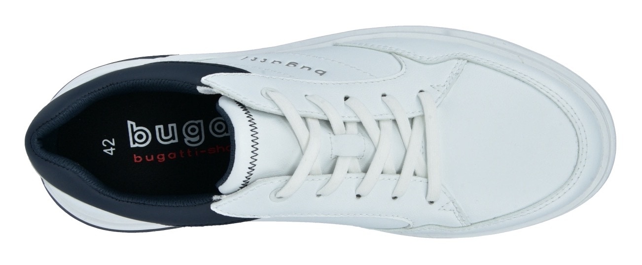 bugatti Sneaker, mit modischen Ziernähten, Freizeitschuh, Halbschuh, Schnürschuh