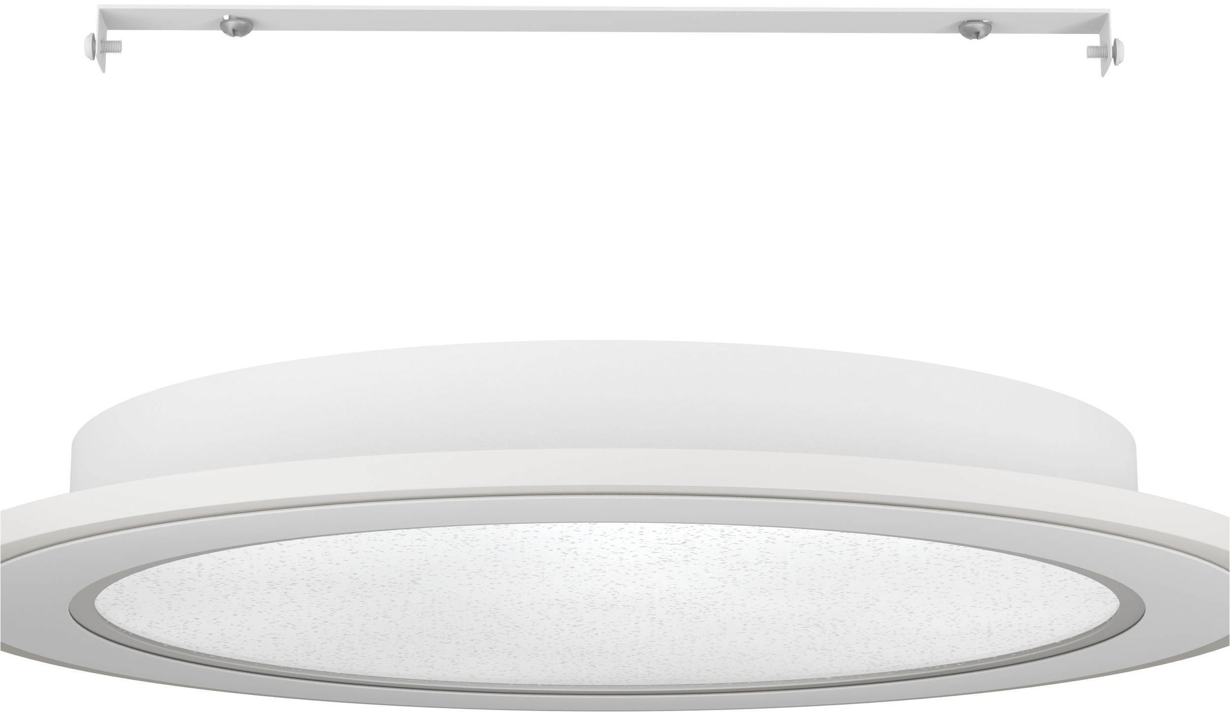 EGLO Deckenleuchte »Macchoni Deckenlampe, Kristall Deckenleuchte mit Fernbedienung, Lampe« LED-Modul 1 Stk. Kaltweiß | Neutralweiß | Warmweiß Wand-/Deckenleuchte - H5 x Ø38 cm - weiß - 20W inkl.