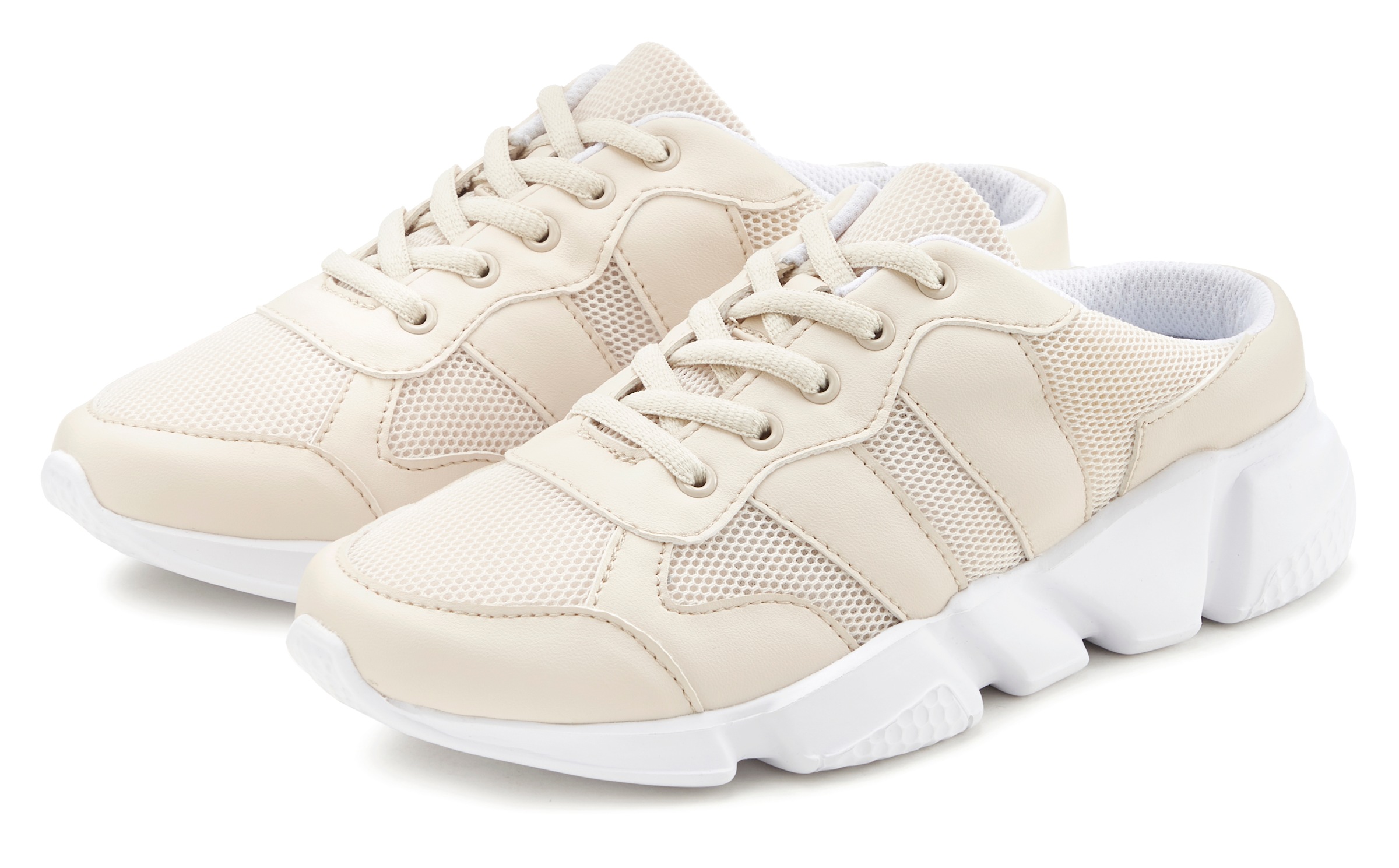 LASCANA Sabot "Slip-On-Sneaker, Sneaker, Freizeitschuh, Halbschuh," zum Reinschlüpfen aus Textil VEGAN