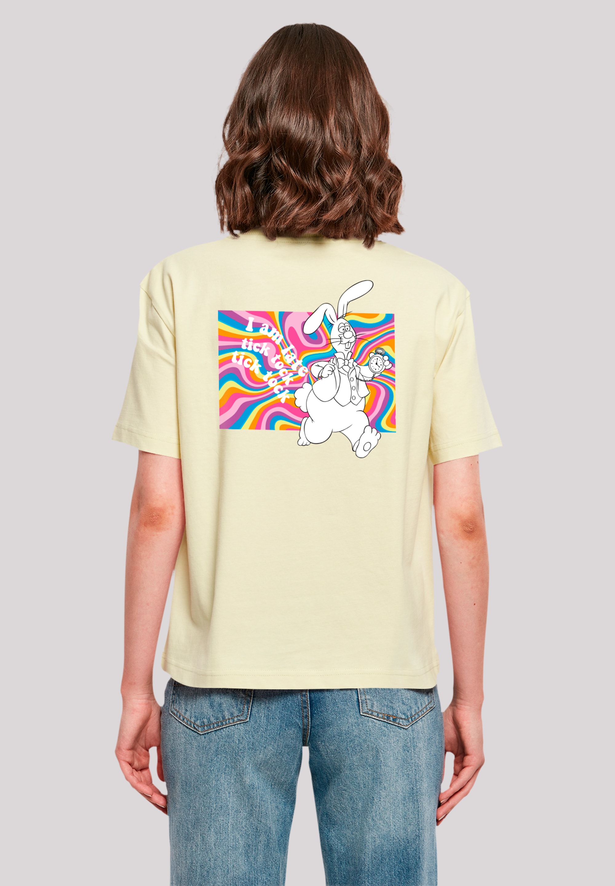 T-Shirt »Alice im Wunderland Uhr Hase«, Premium Qualität, Nostalgie, Kinderserie