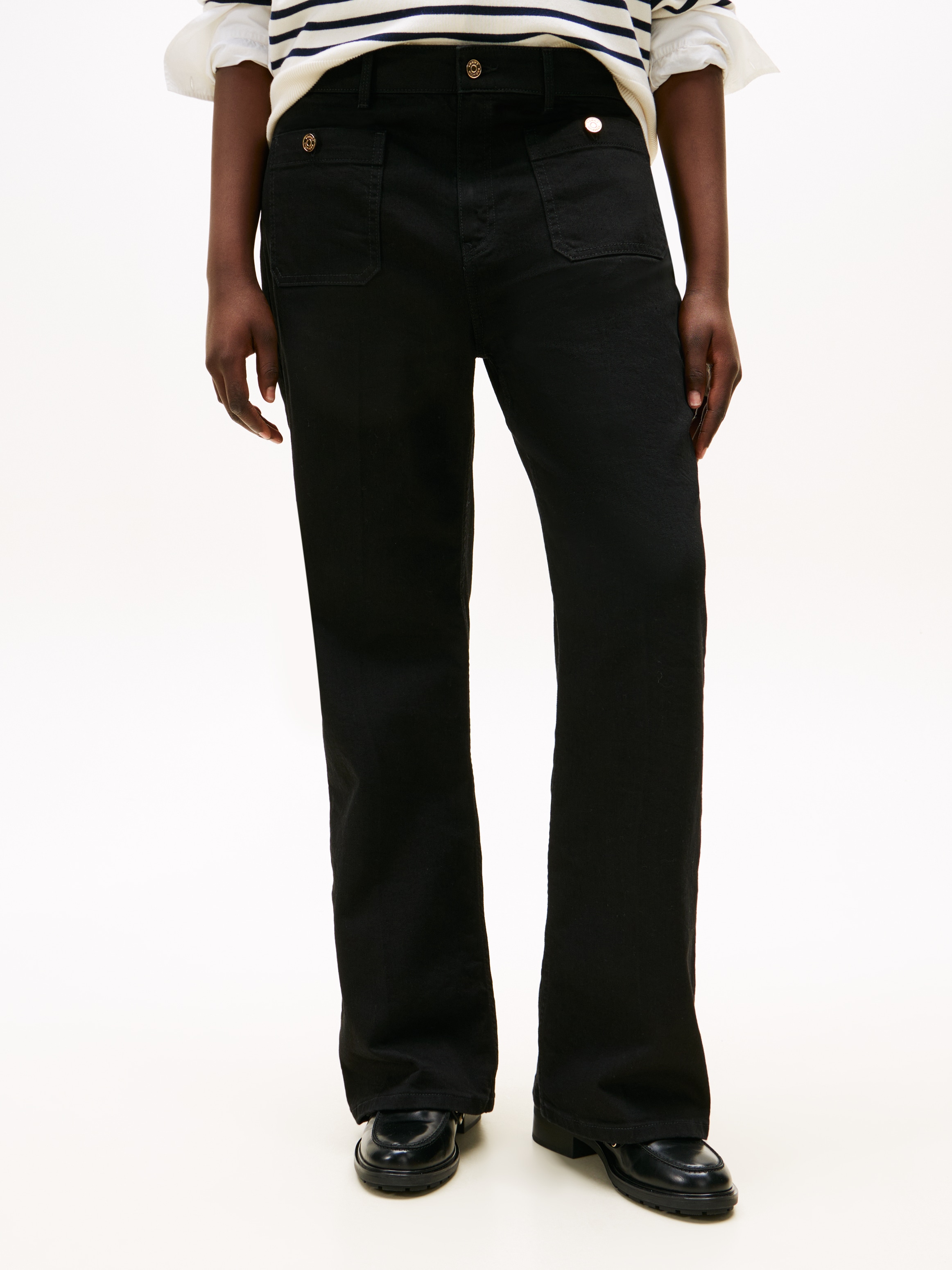 Tommy Hilfiger Curve Bootcut-Jeans "CRV DNM BLACK BOOTCUT HW", in großen Gr günstig online kaufen