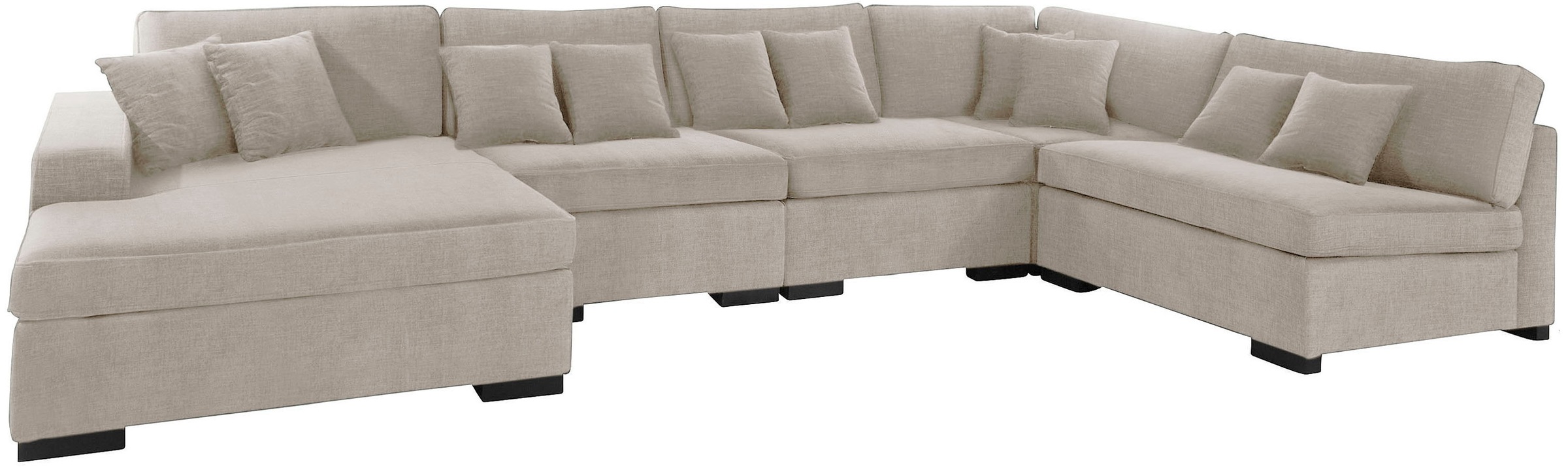 Guido Maria Kretschmer Home&Living Wohnlandschaft »Skara U-Form«, Lounge-Sofa mit Federkernpolsterung, in vielen Bezugsvarianten