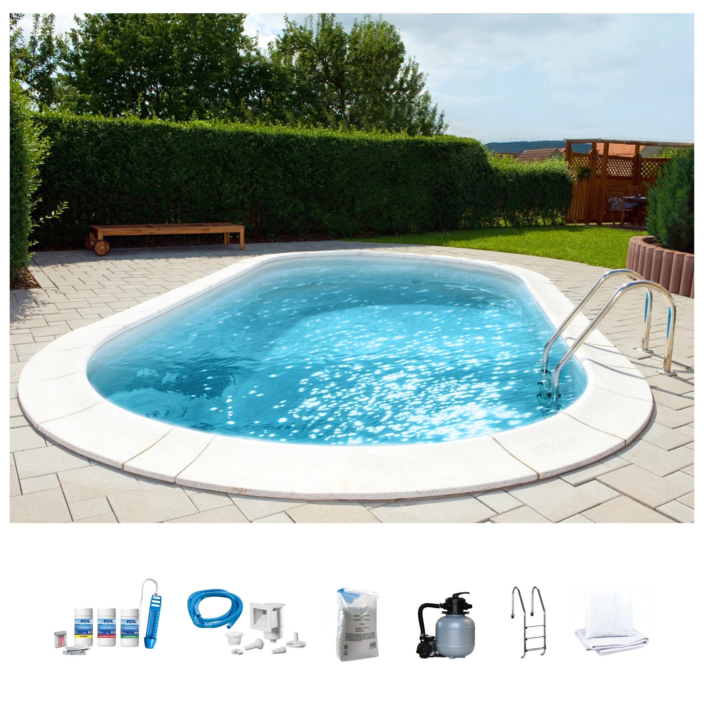 my POOL BWT Ovalpool "PREMIUM mit sandfarbener Innenfolie" Höhe 120 cm, in günstig online kaufen