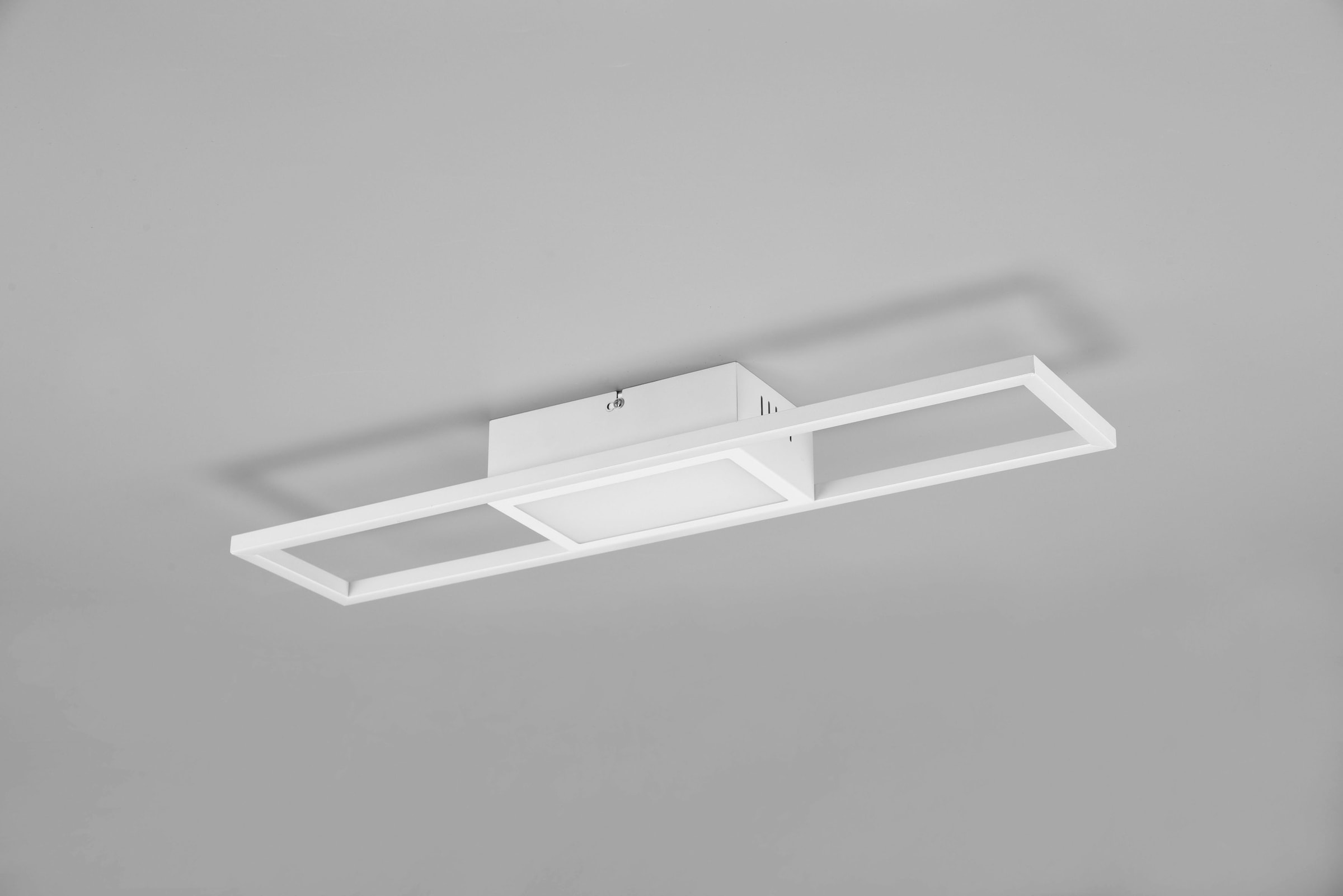 REALITY Leuchten LED Deckenleuchte »Rigido«, 1 flammig, Leuchtmittel LED-Board | LED fest integriert, Deckenlampe mit Fernbedienung dimmbar Lichtfarbe einstellbar Memory