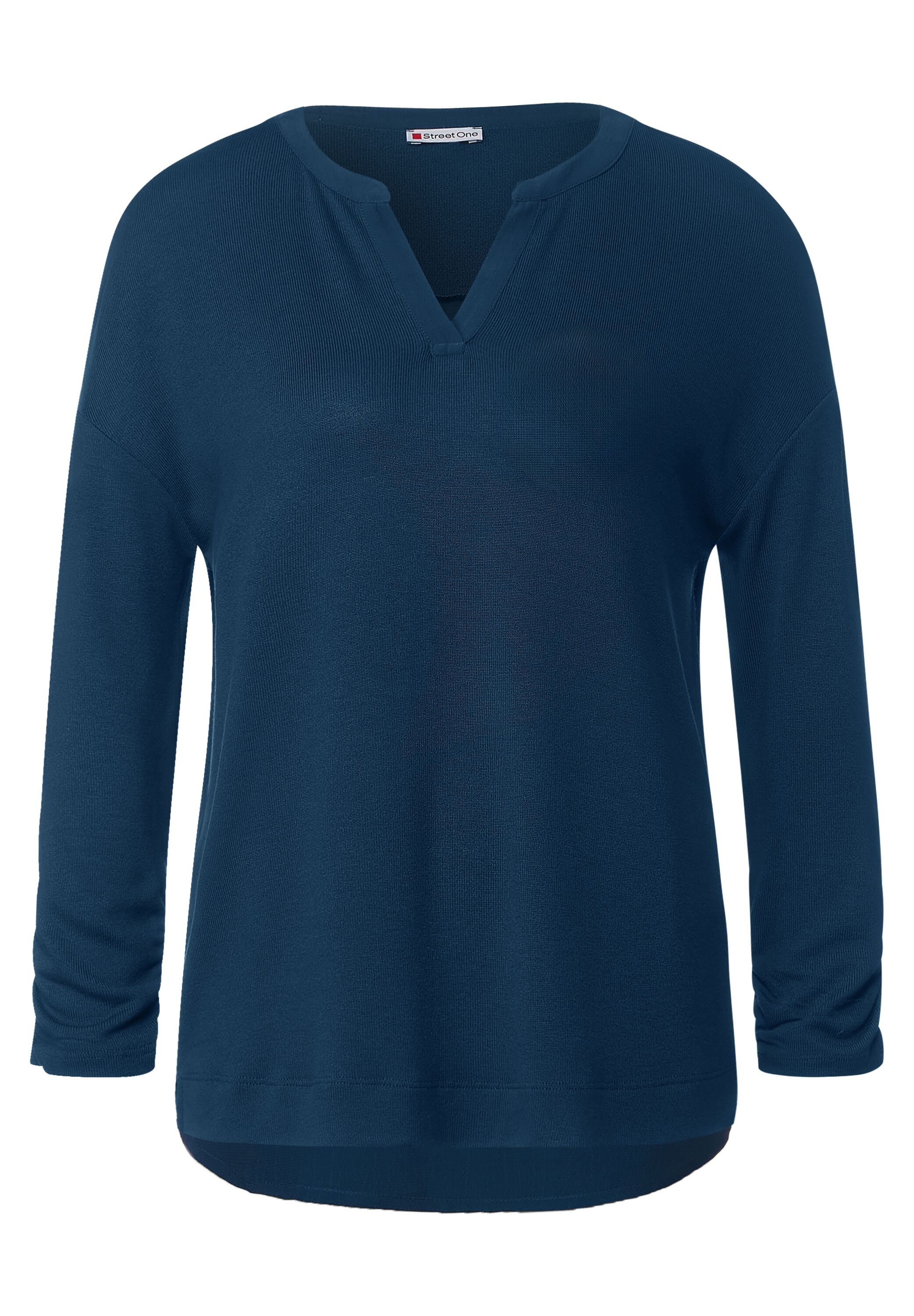 STREET ONE 3/4-Arm-Shirt, aus softem Materialmix