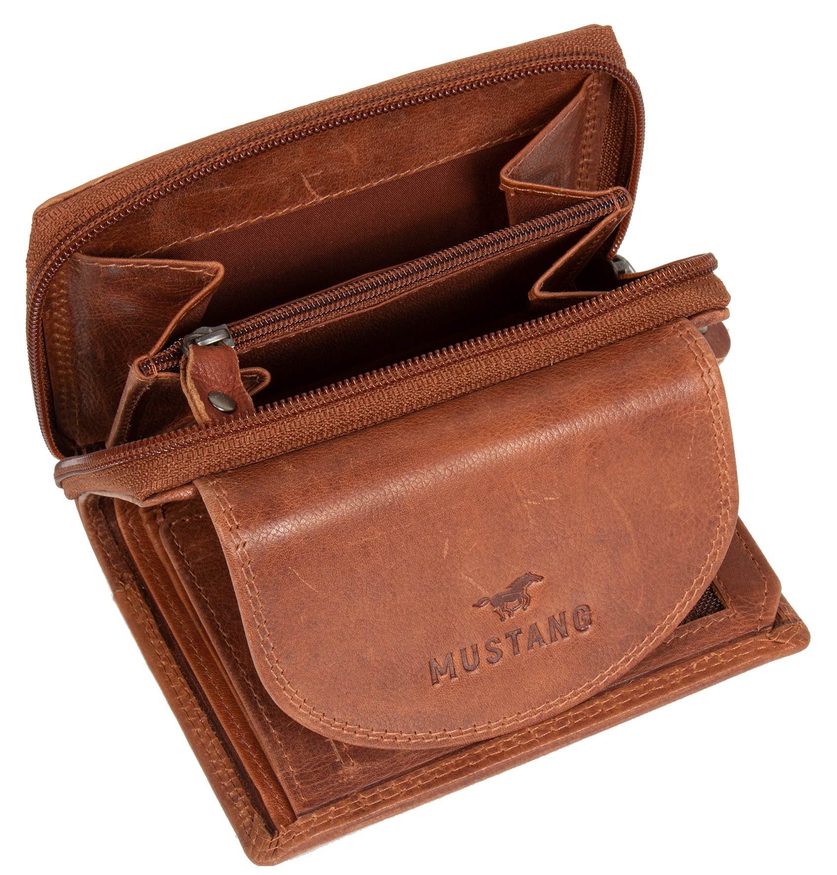 MUSTANG Geldbörse »Udine BAUR opening«, wallet | Format top im leather praktischen kaufen
