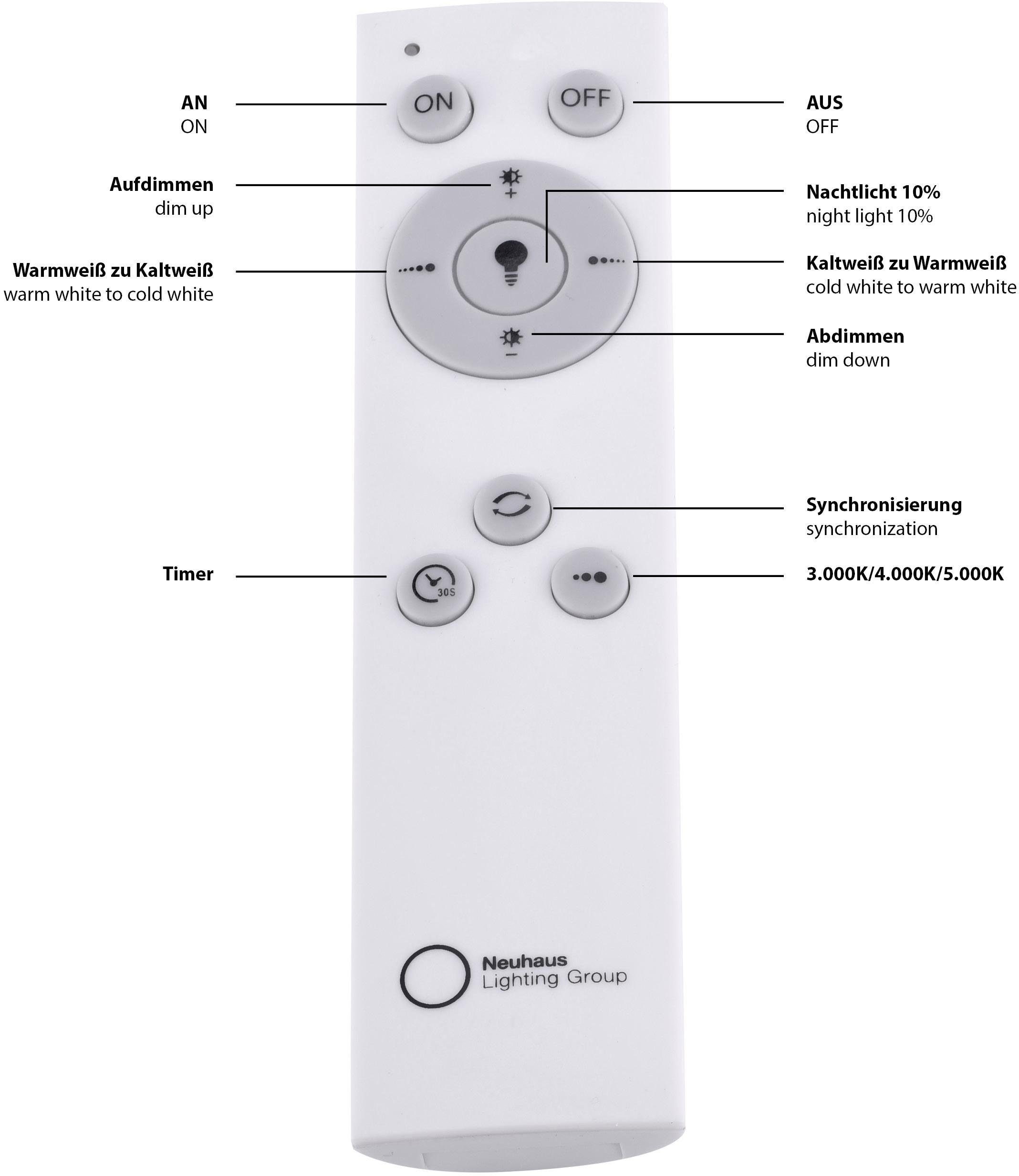 Deckenleuchte cm JUST Sternenhimmeloptik, Ø Dimmen, BAUR »JONAS«, Memoryfunktion, LIGHT stufenloses | flammig-flammig, 59 1