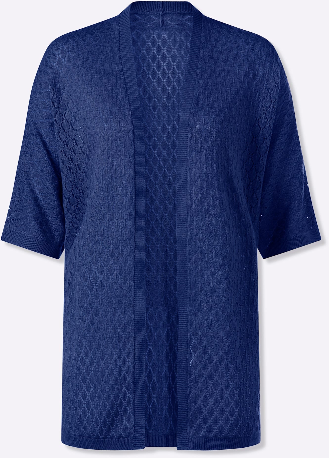 Classic Basics Ajourstrickjacke
