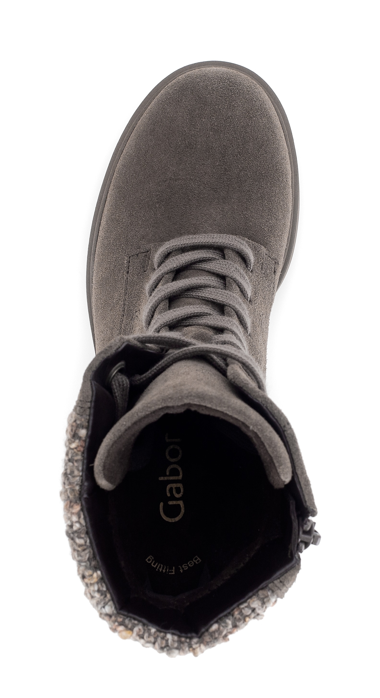 Gabor Schnürstiefelette  , Blockabsatz, Schnürboots in Bequemweite G (= weit)